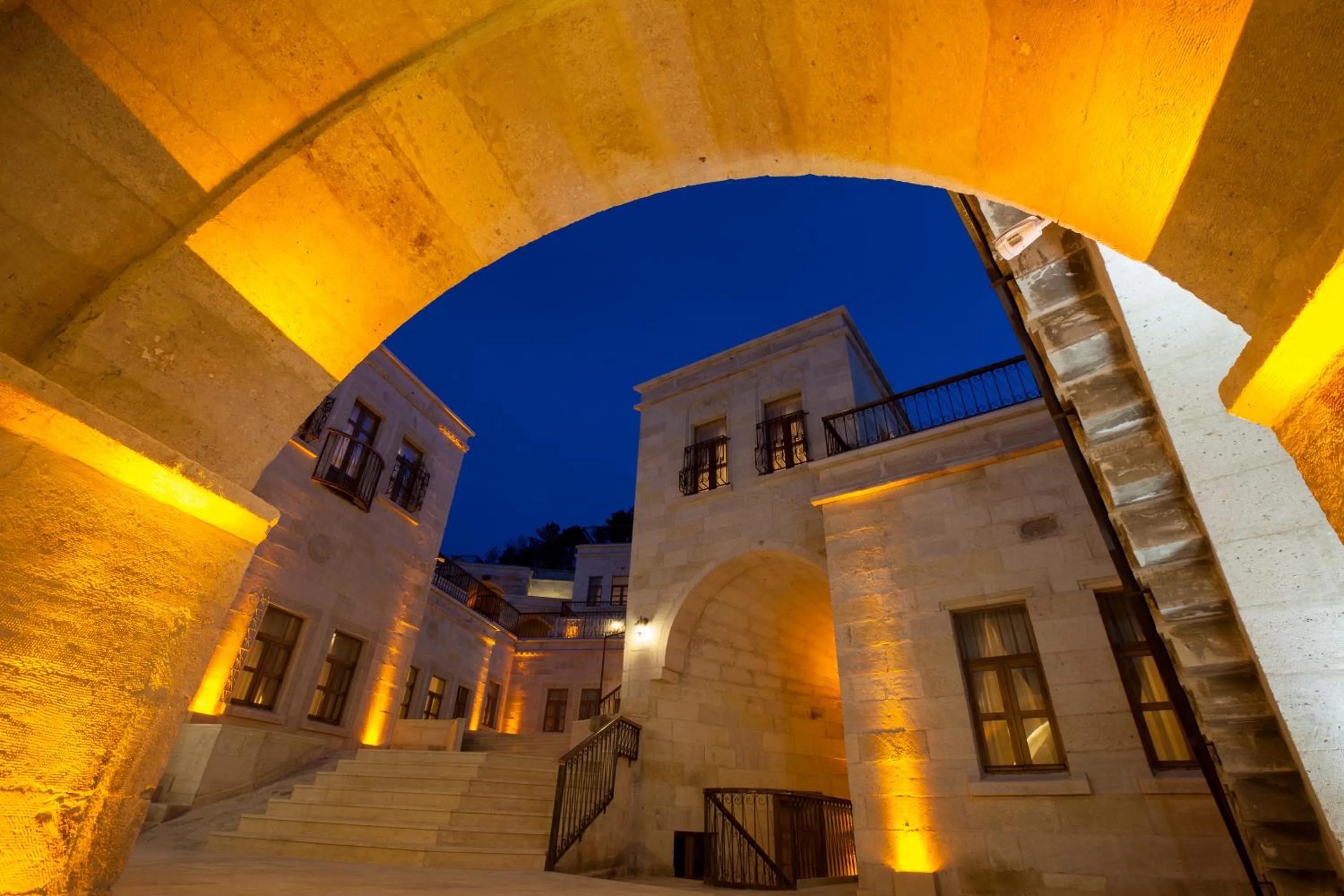 Facade/entrance in Magic Cave House