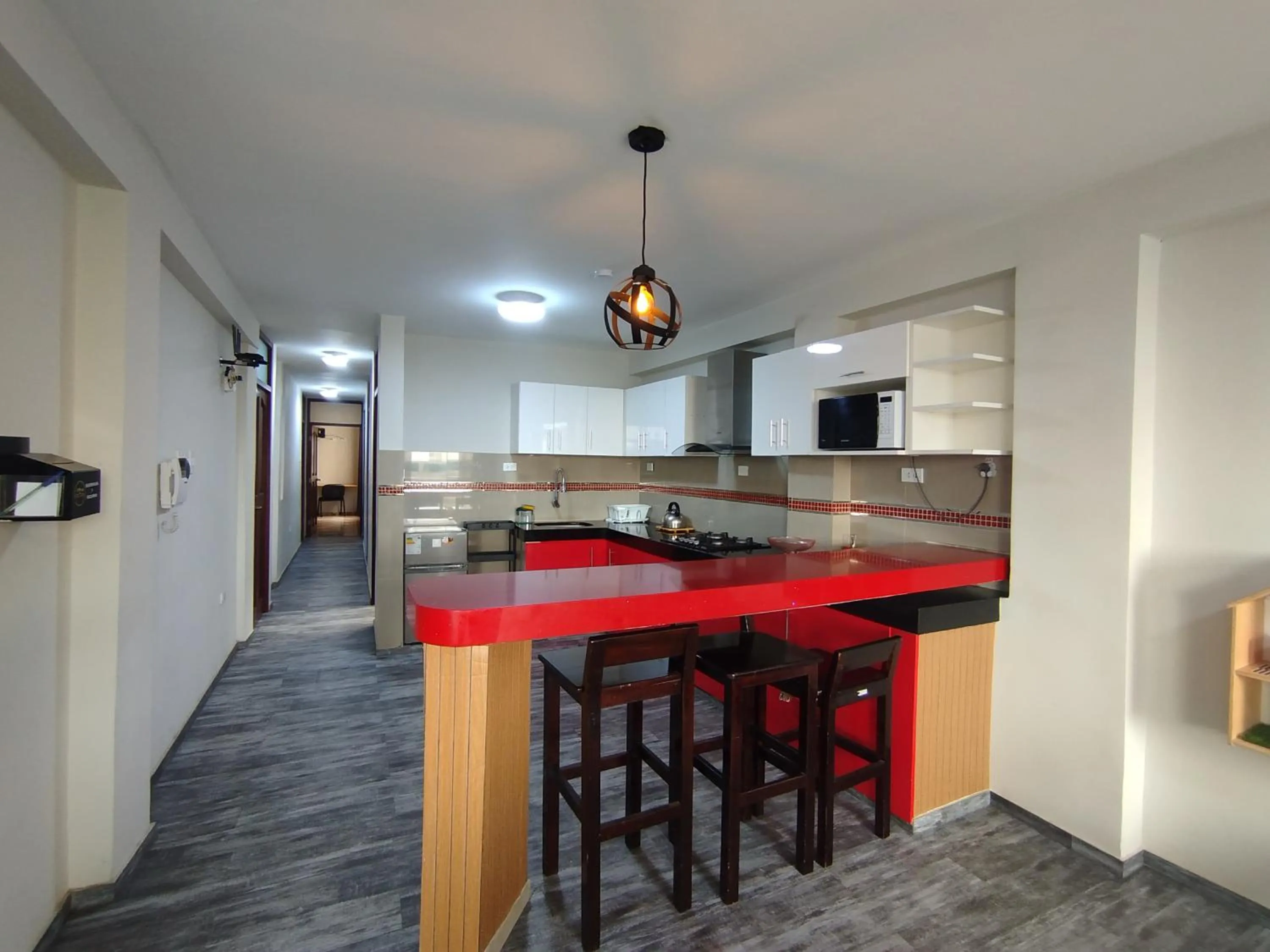 Kitchen or kitchenette in Apartamentos "APPART D'ELIETTE"