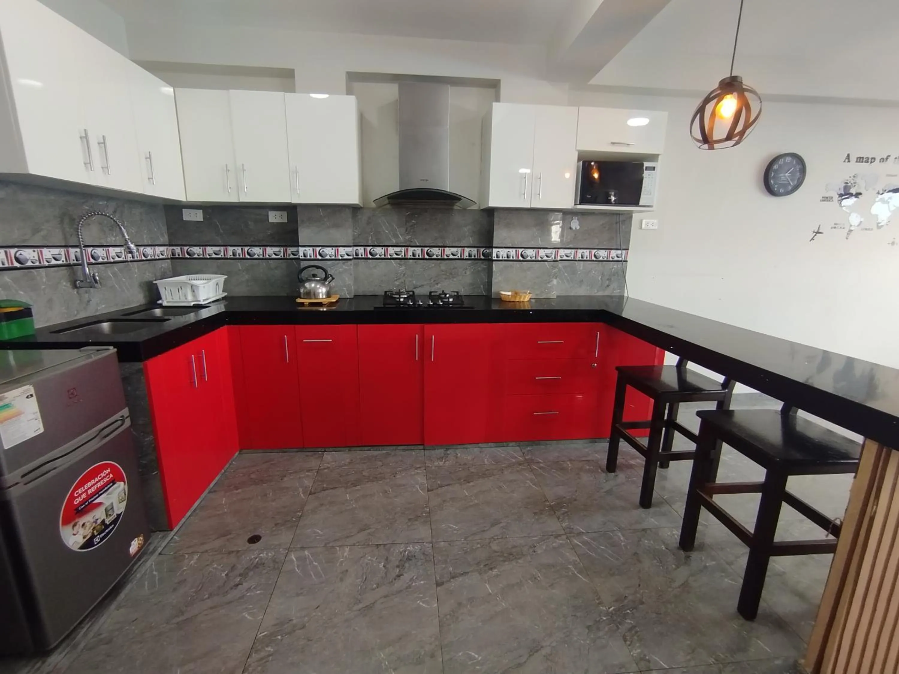 Kitchen or kitchenette in Apartamentos "APPART D'ELIETTE"