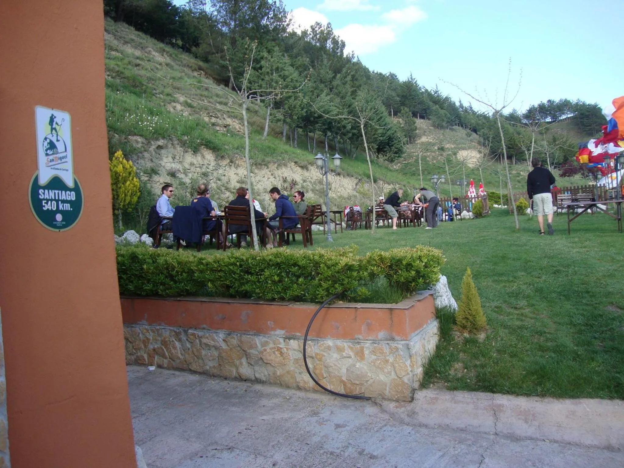 Garden in Albergue de Peregrinos A Santiago