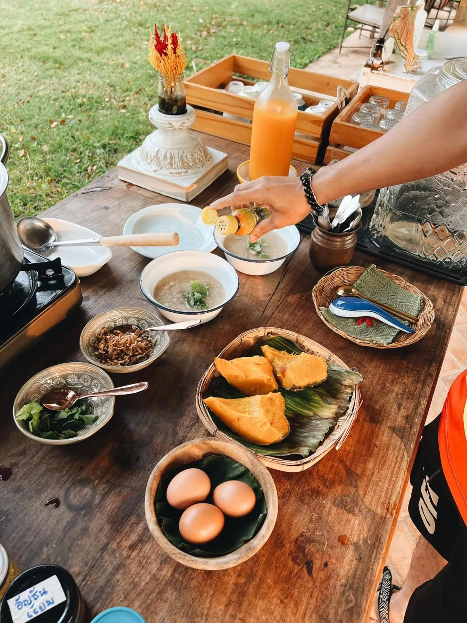 Breakfast in THE RIVER RUNS CHIANG KLANG