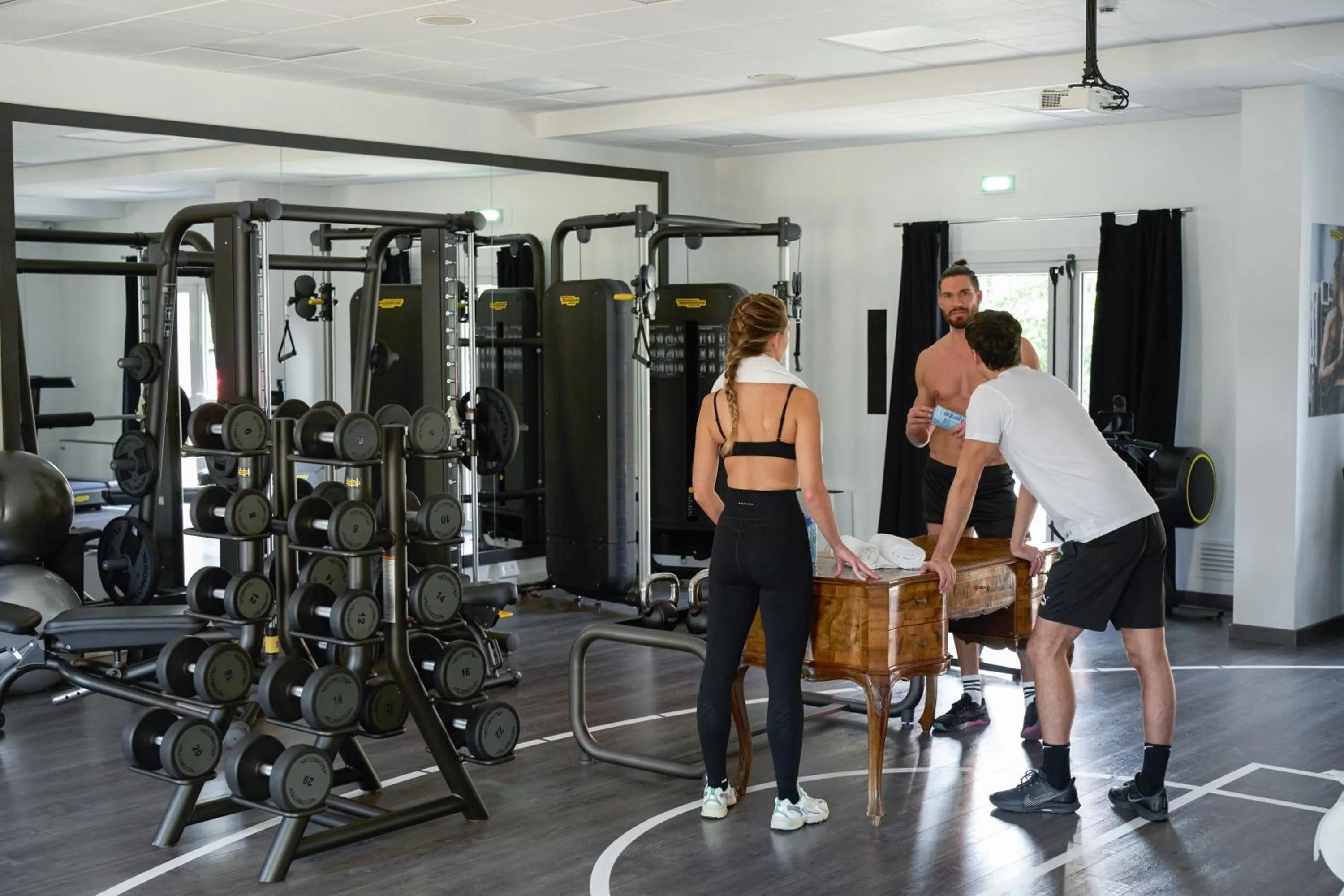 Fitness centre/facilities in The Aries Hotel