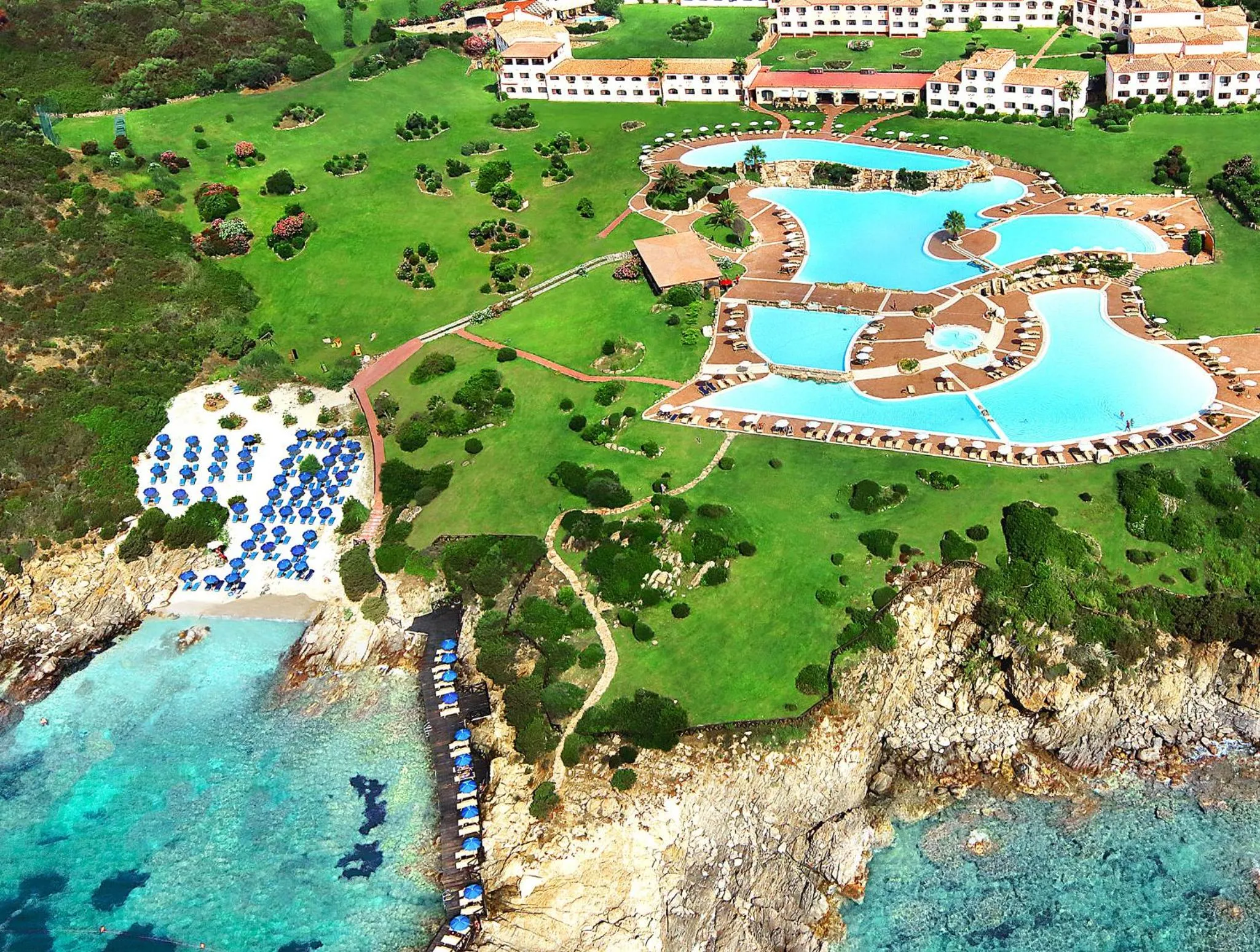 Bird's eye view in COLONNA RESORT, a Colonna Luxury Beach Hotel, Porto Cervo