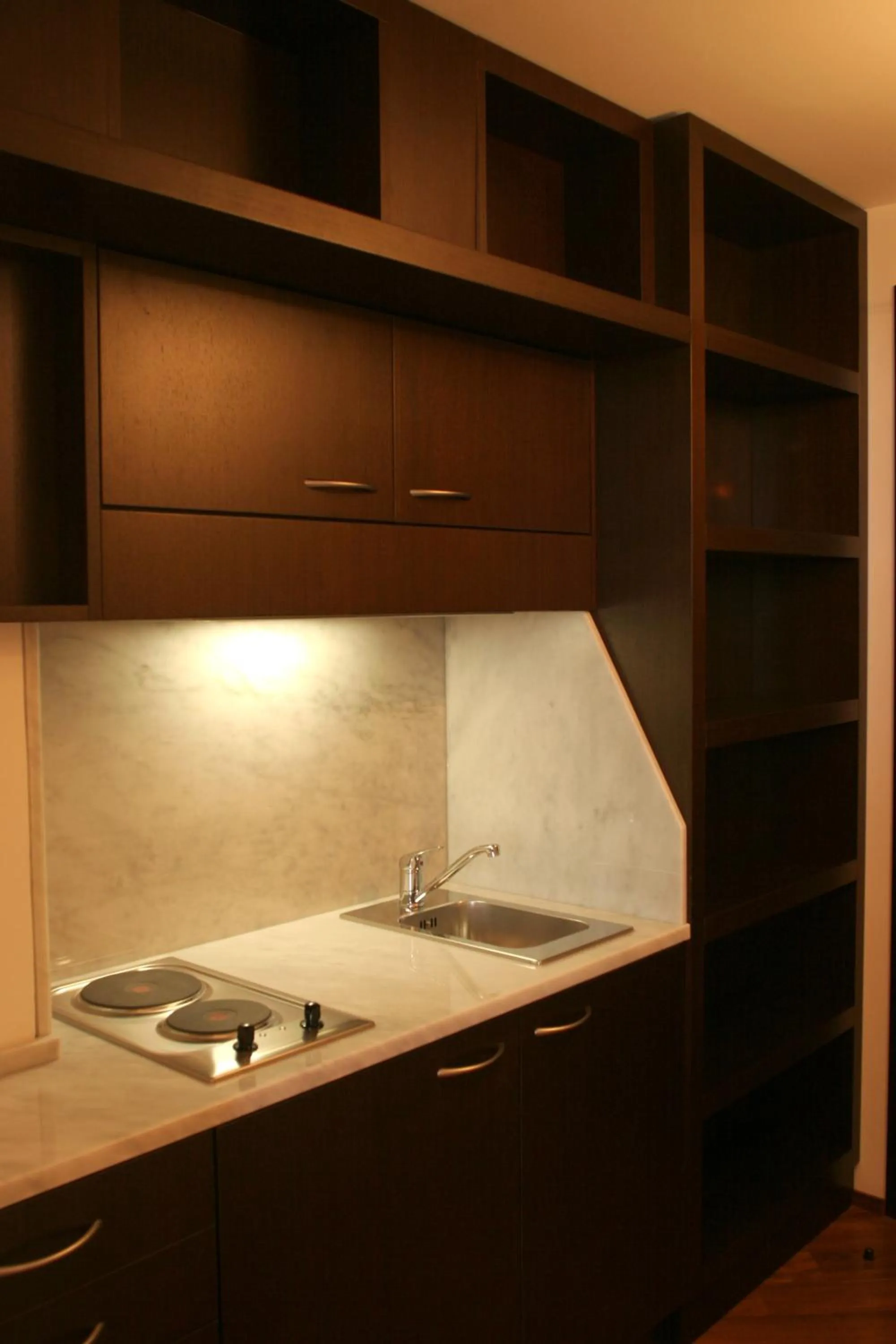 kitchen in I Tre Merli Locanda