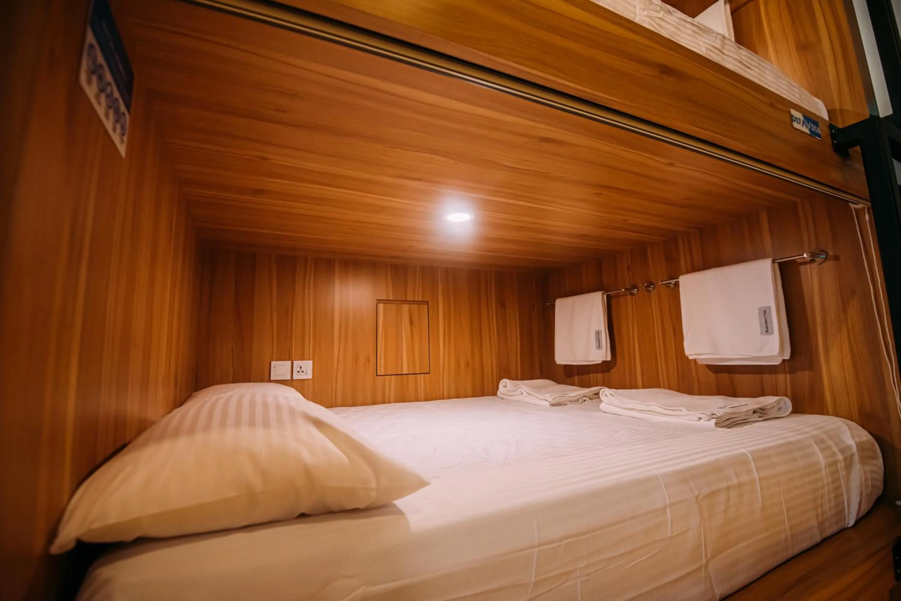 Bed in Bluewaters Pods 38 Hongkong St