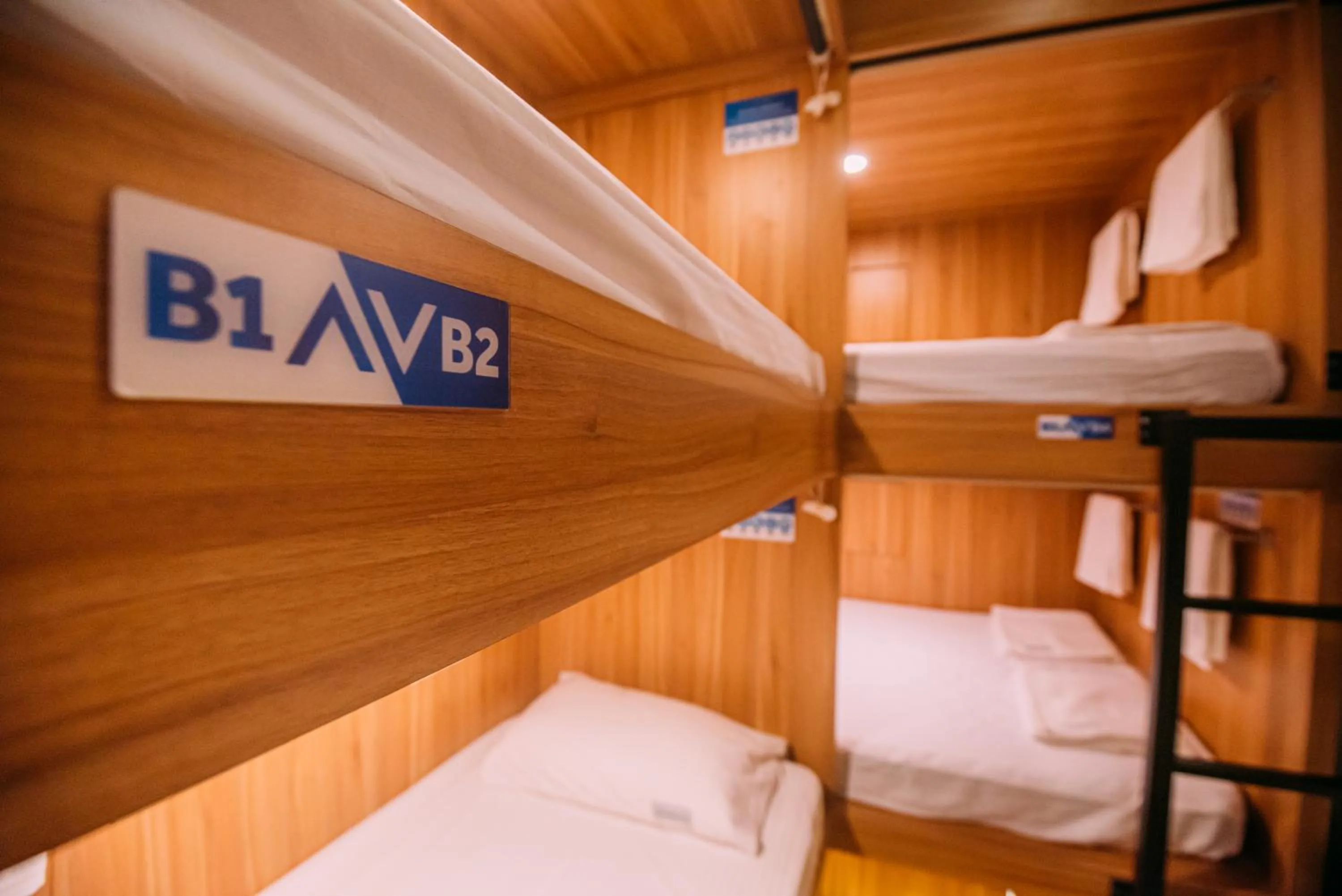 Bed in Bluewaters Pods 38 Hongkong St