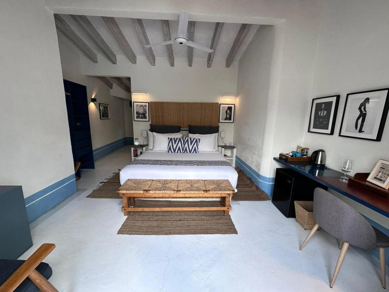 Bed in Hotel El Ciruelo, Tepoztlán