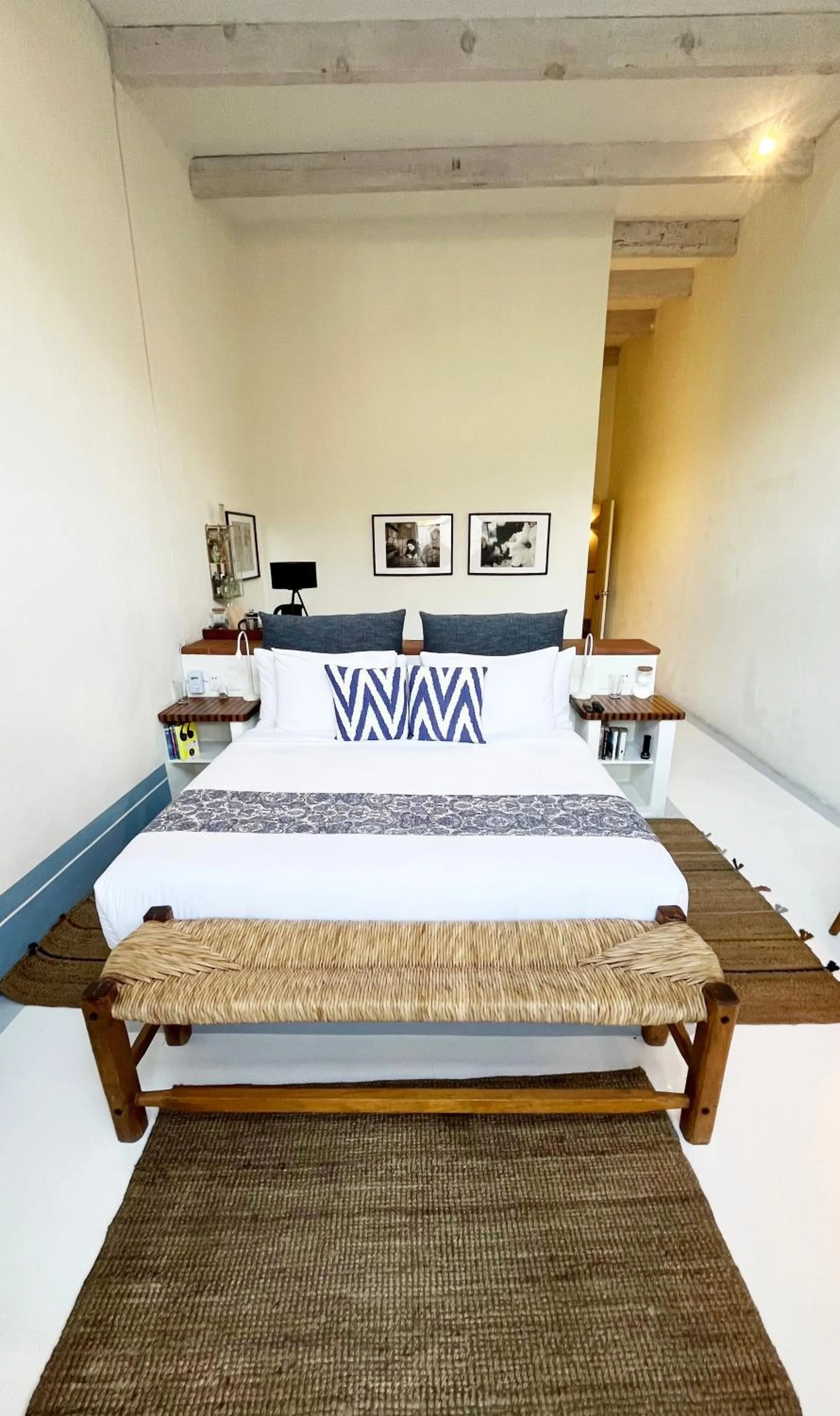 Bed in Hotel El Ciruelo, Tepoztlán