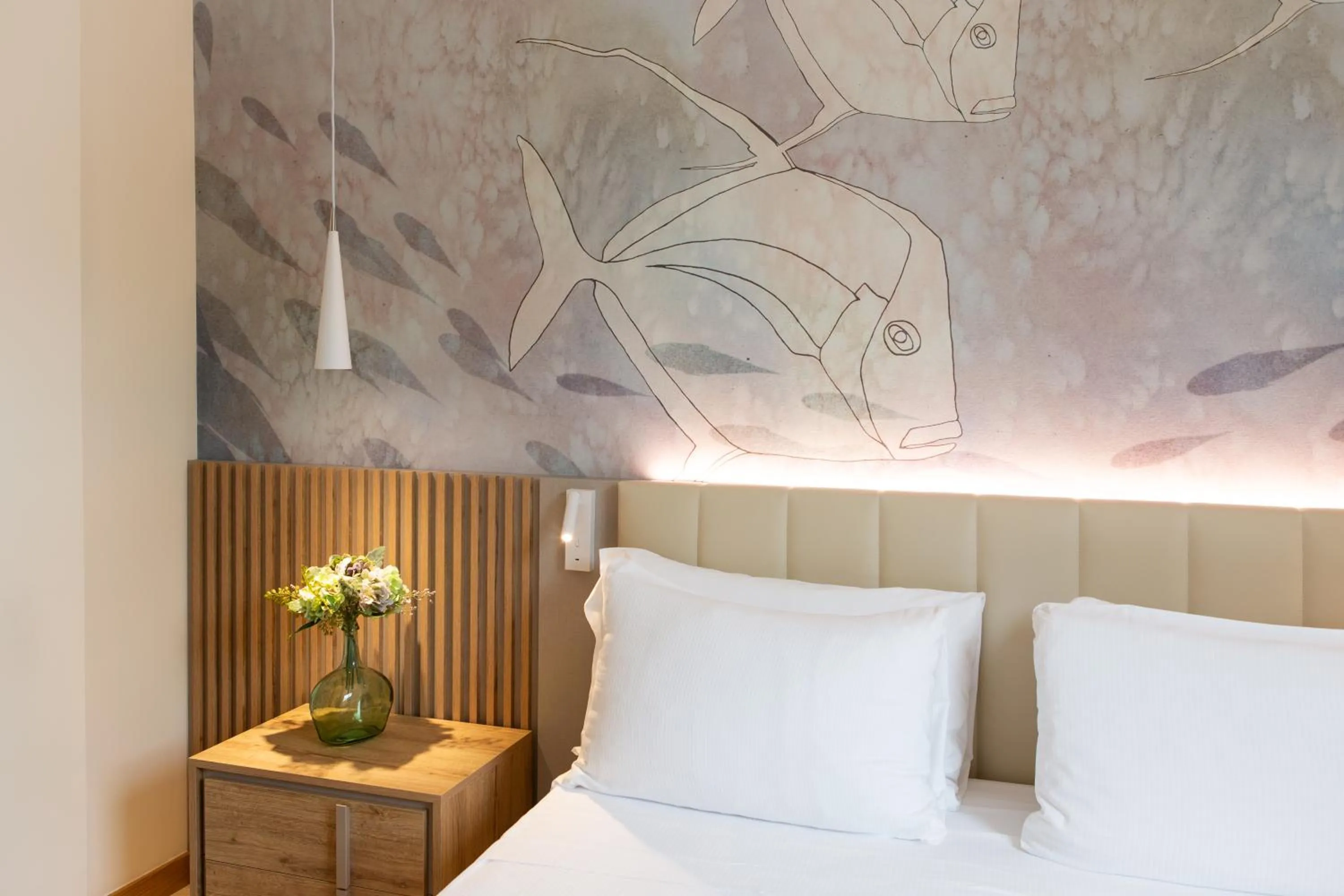 Decorative detail, Bed in Canado Family Hotel