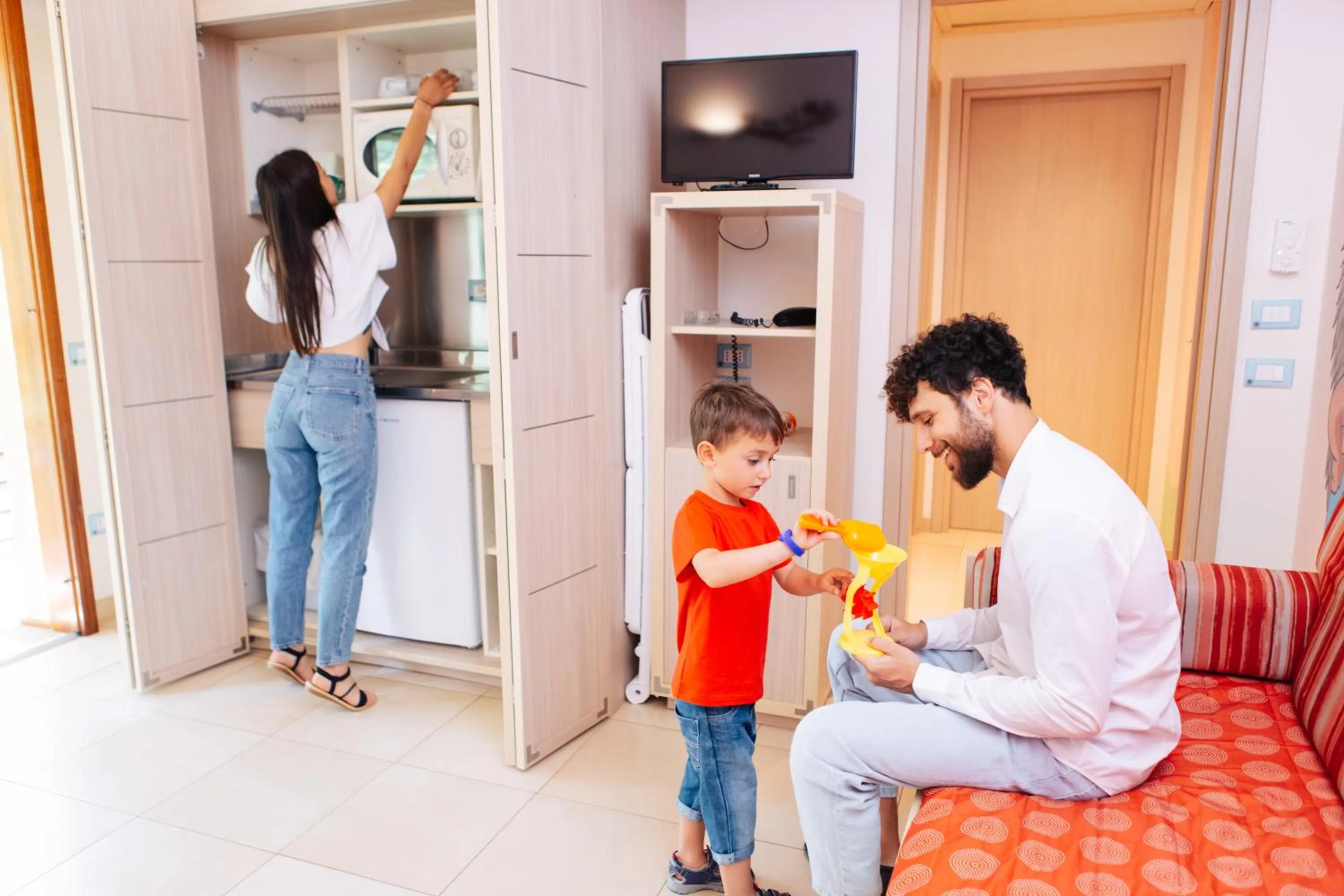 Kitchen or kitchenette in Canado Family Hotel