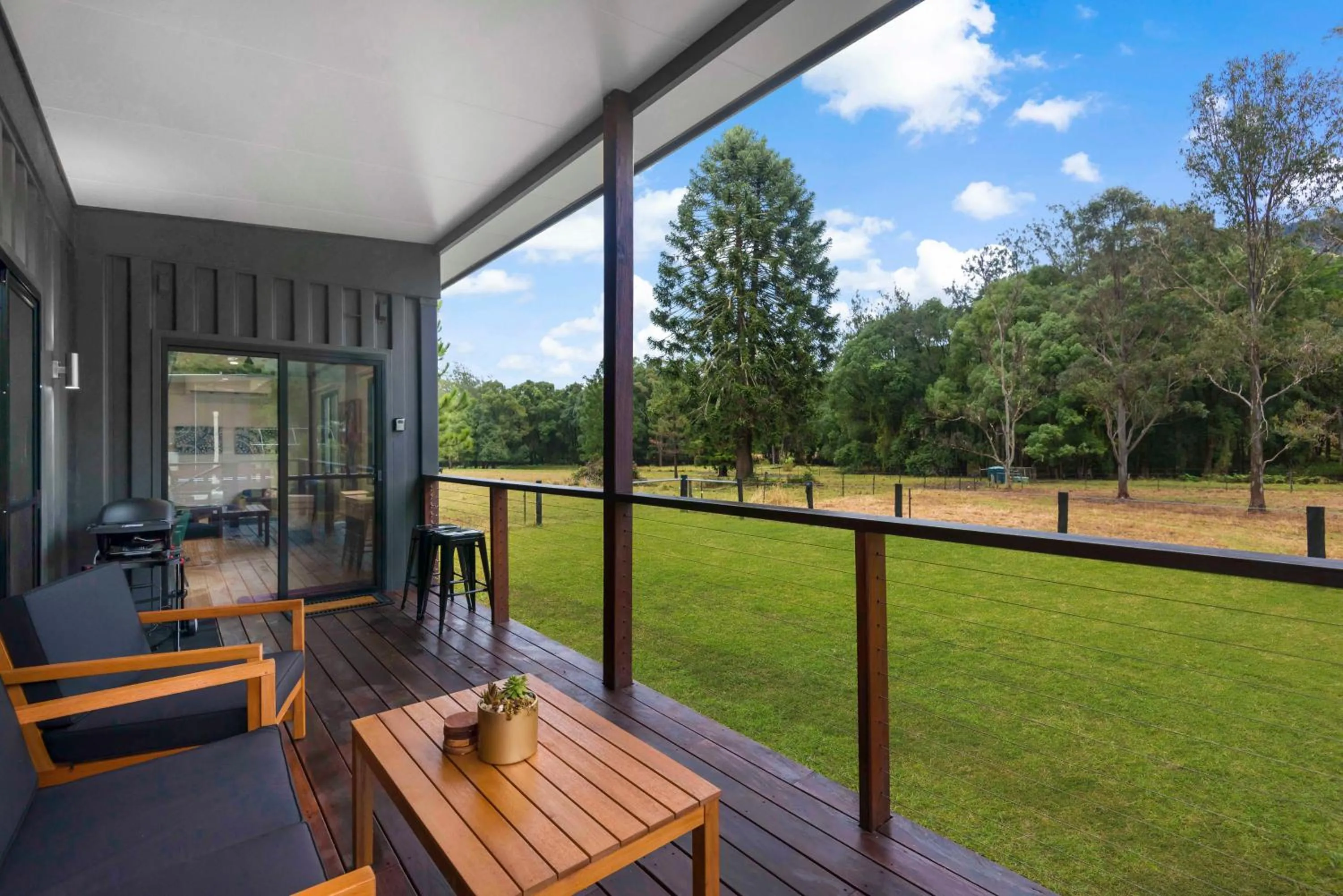 Balcony/Terrace in Contained in Nimbin Accommodation