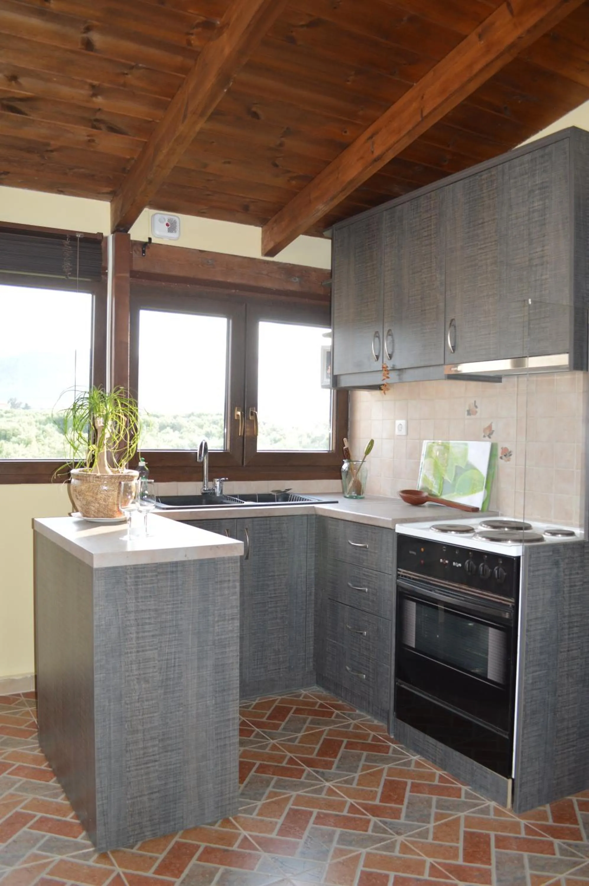 Kitchen or kitchenette in Home Suites