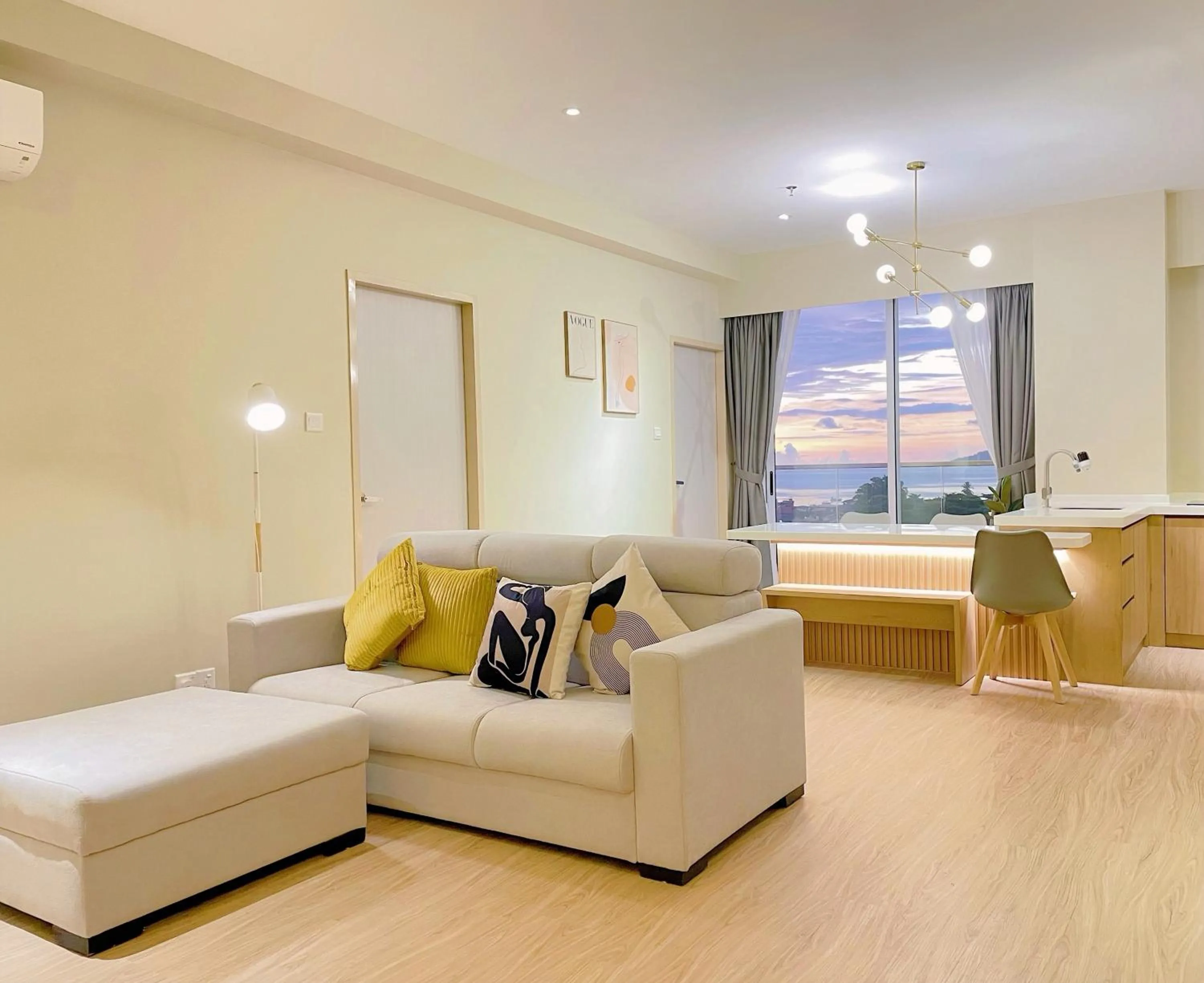 Living room in QUEENSLAND SUITES at Aru Suites, Kota Kinabalu