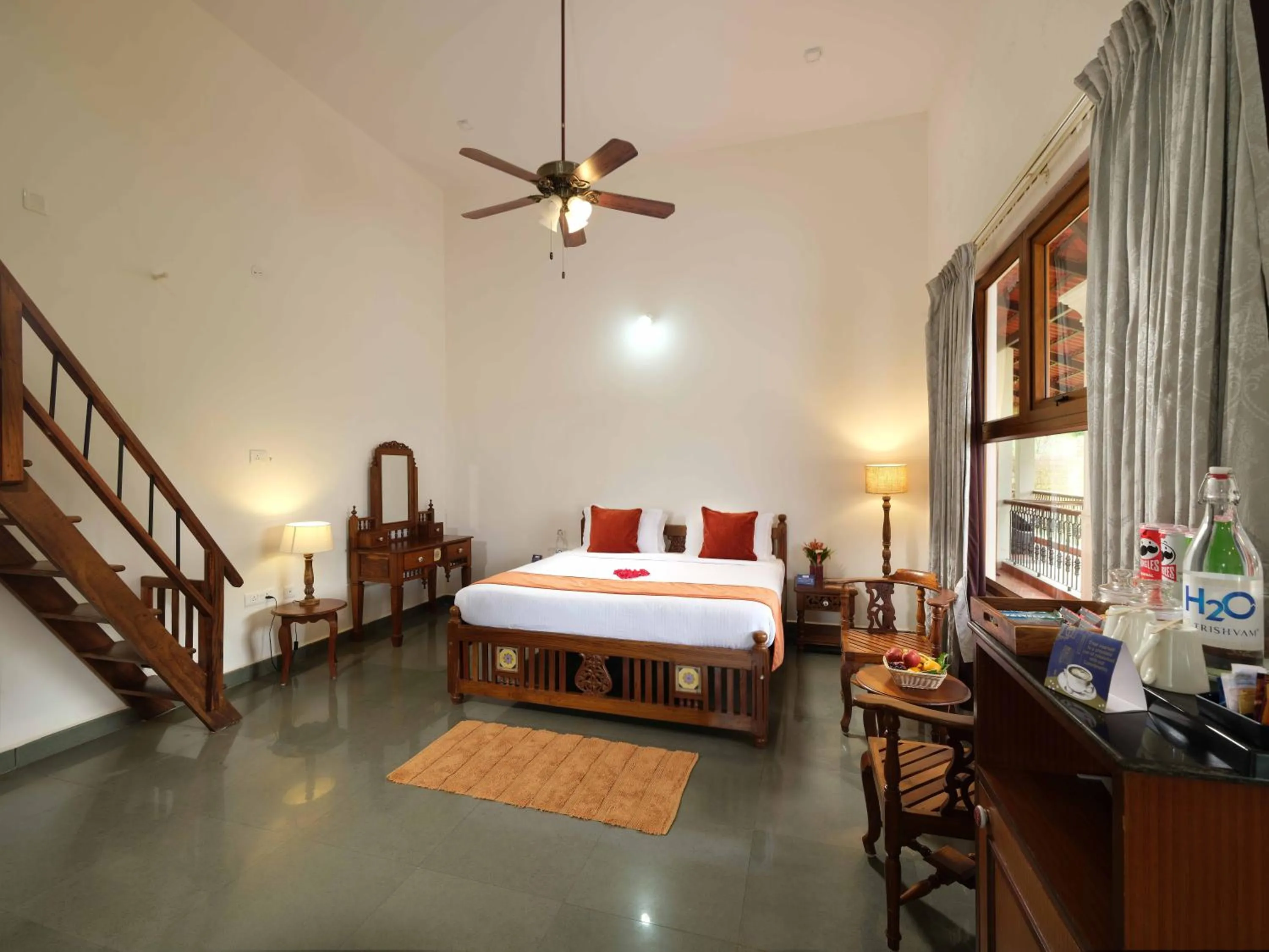 Bed in Trishvam Tapovana