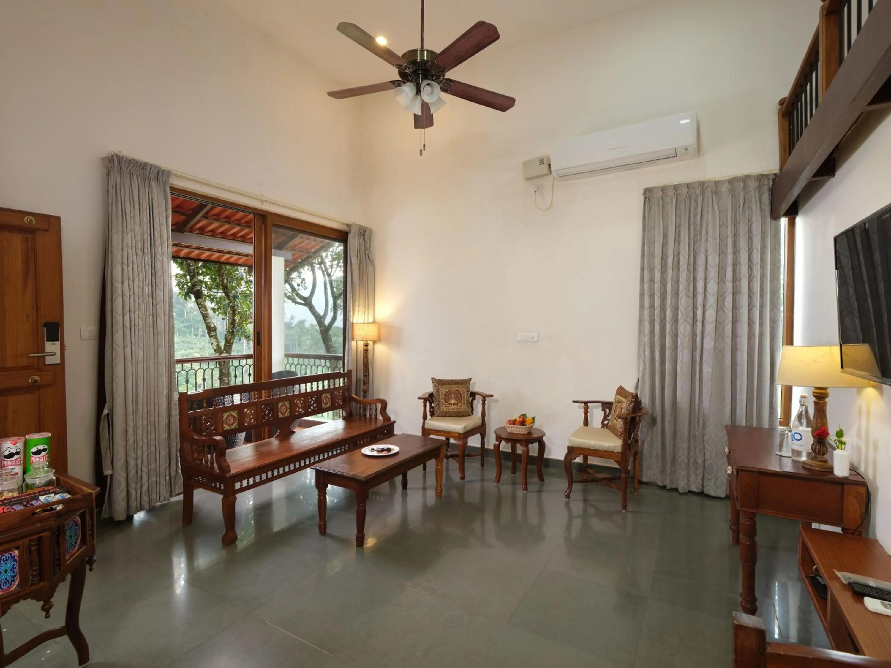 Living room in Trishvam Tapovana