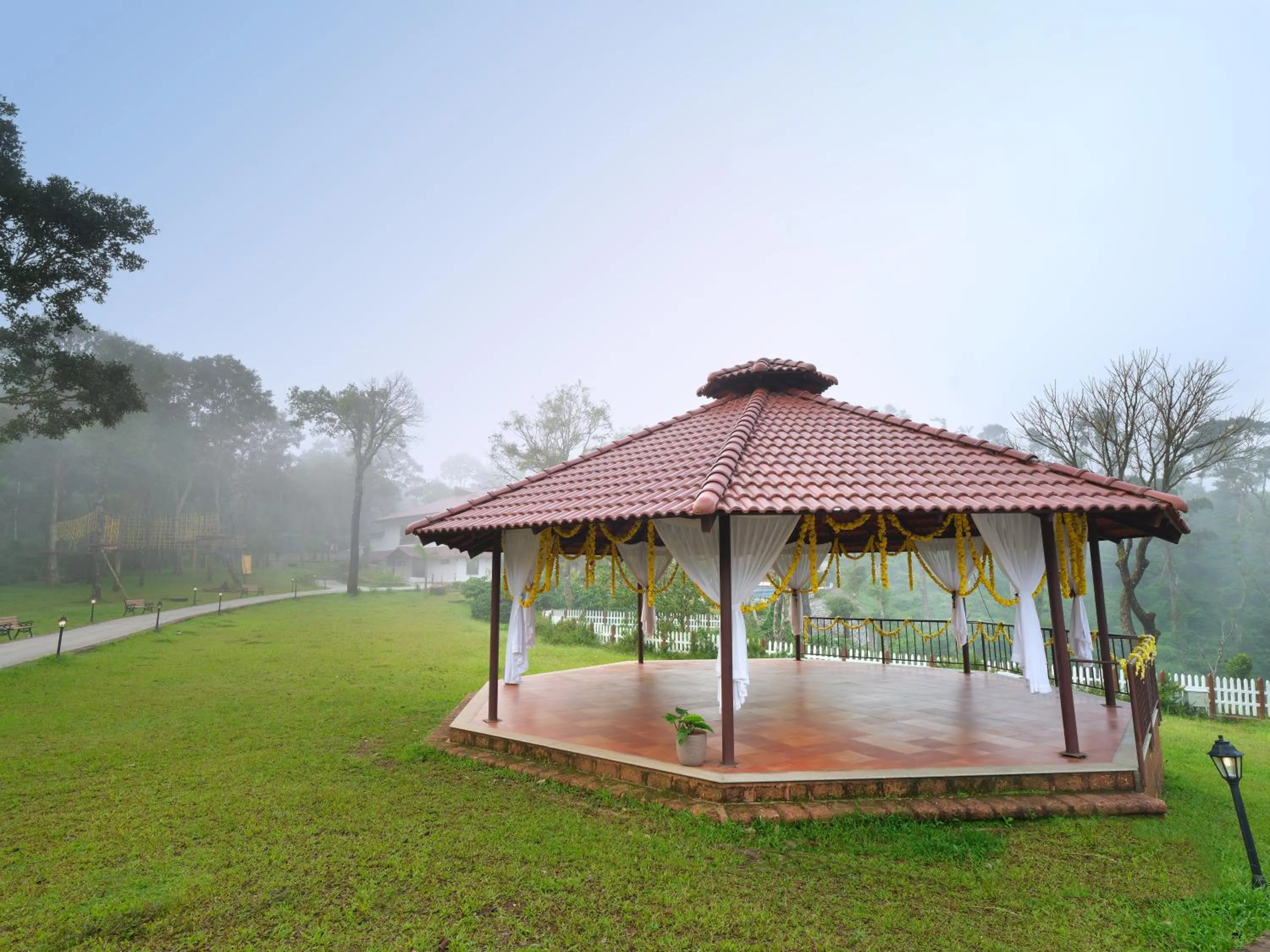 Garden view in Trishvam Tapovana