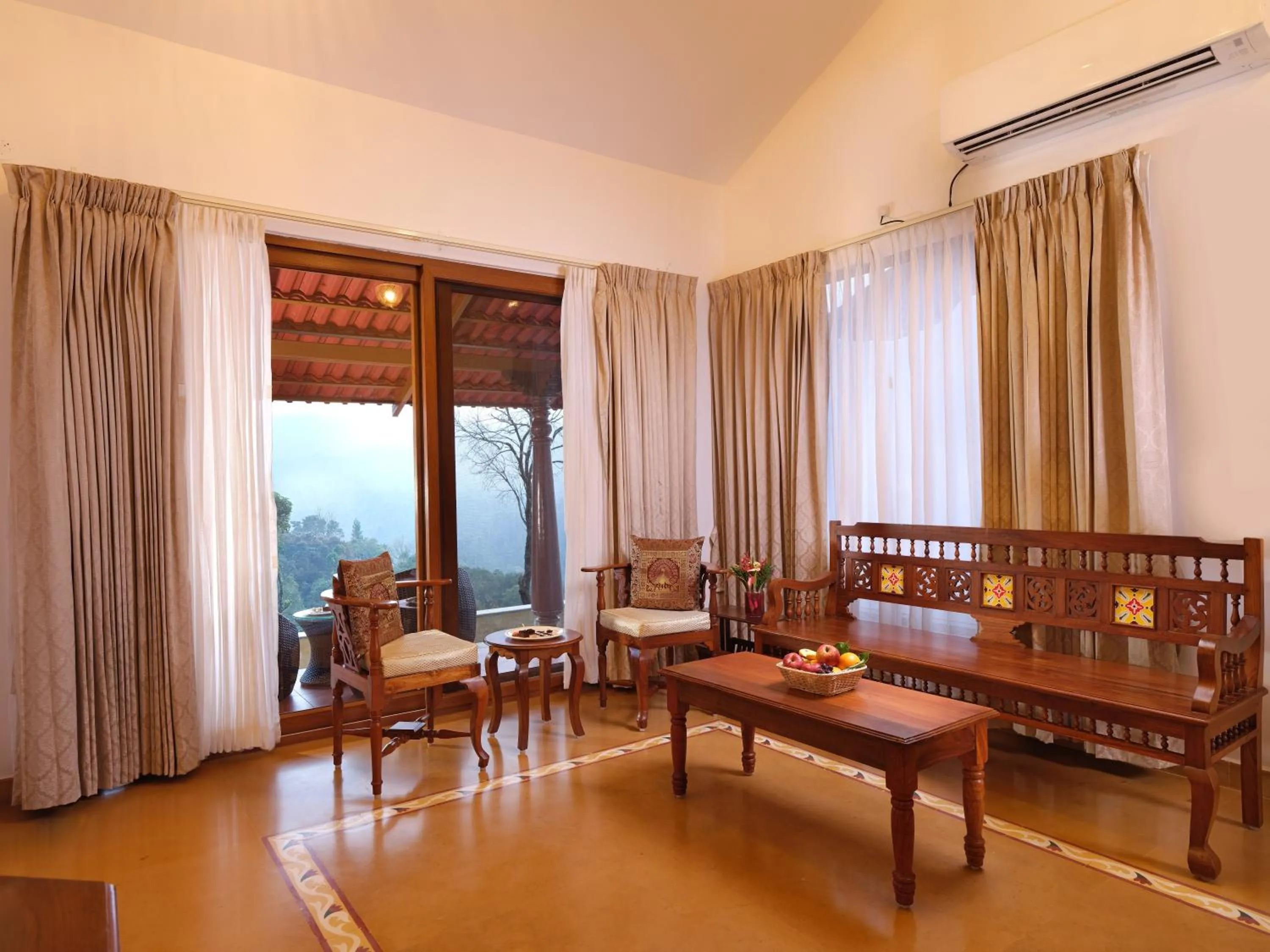 Living room in Trishvam Tapovana
