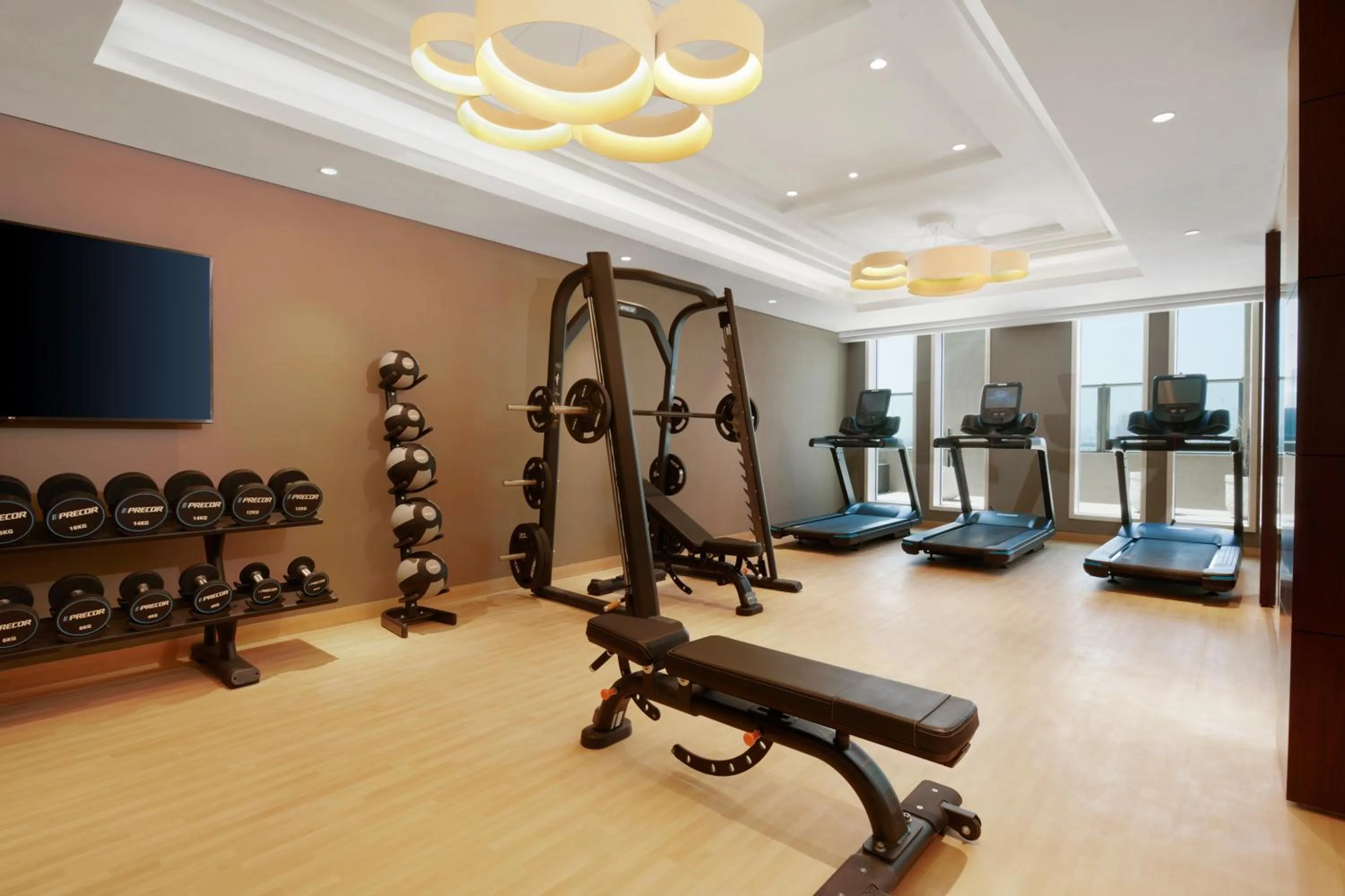 Fitness centre/facilities in Wyndham Grand Doha West Bay Beach