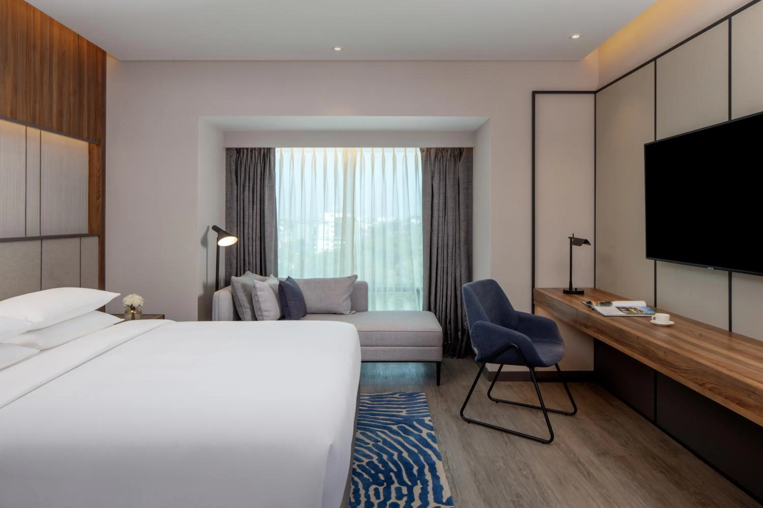 Bed in Hyatt Regency Trivandrum