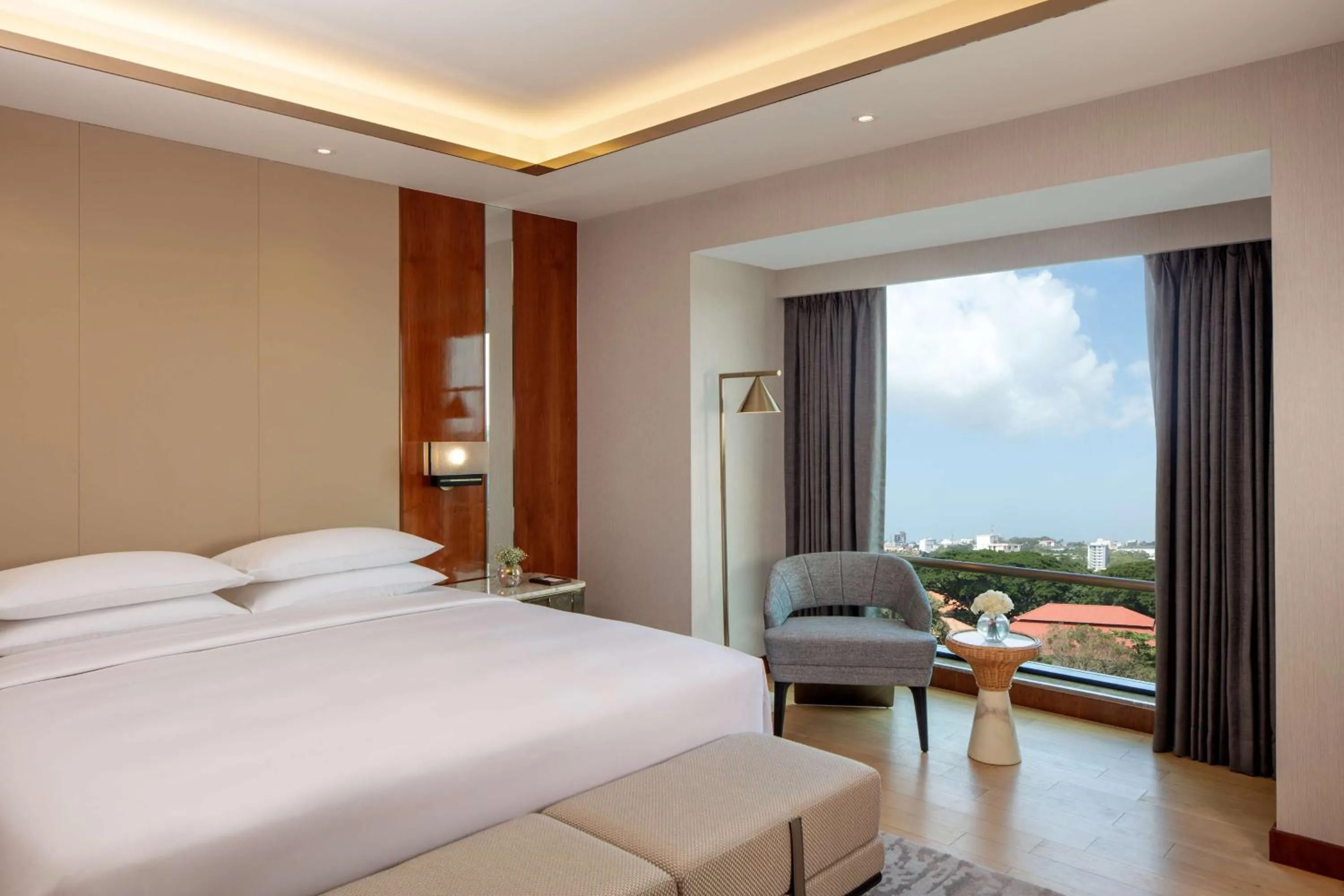 Photo of the whole room, Bed in Hyatt Regency Trivandrum