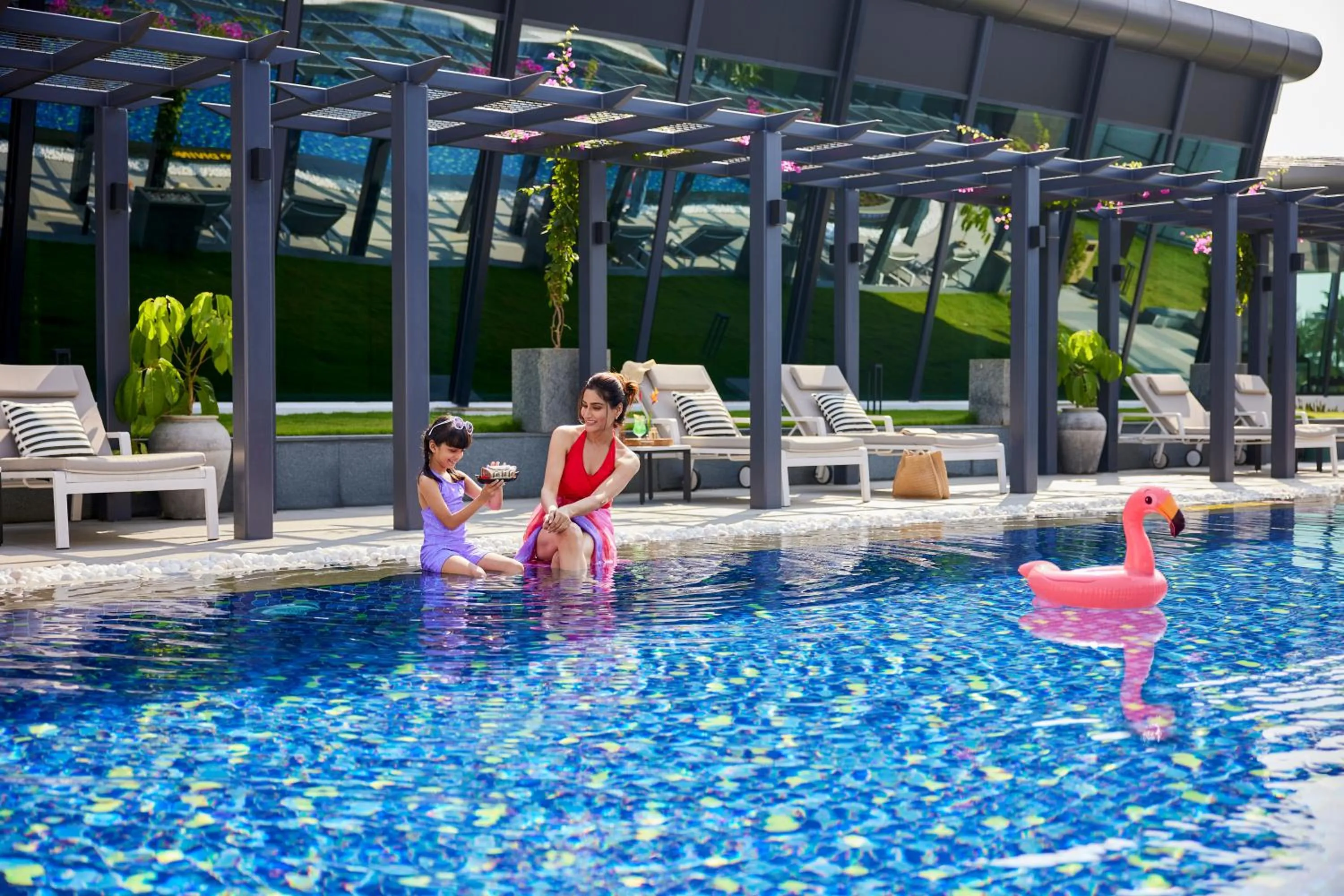 Pool view in Hyatt Regency Trivandrum