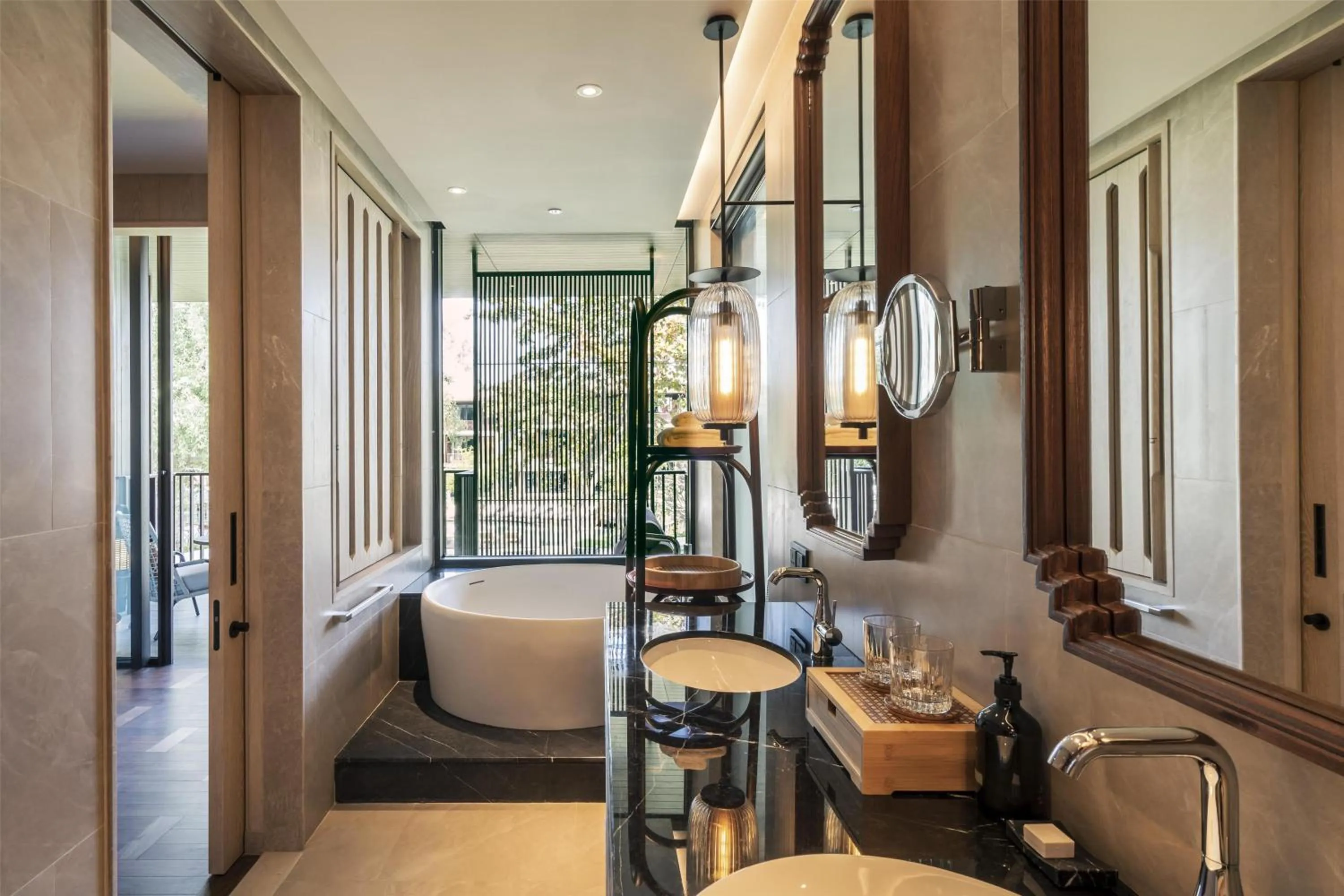 Bathroom, Bed in Andaz Pattaya Jomtien Beach, By Hyatt