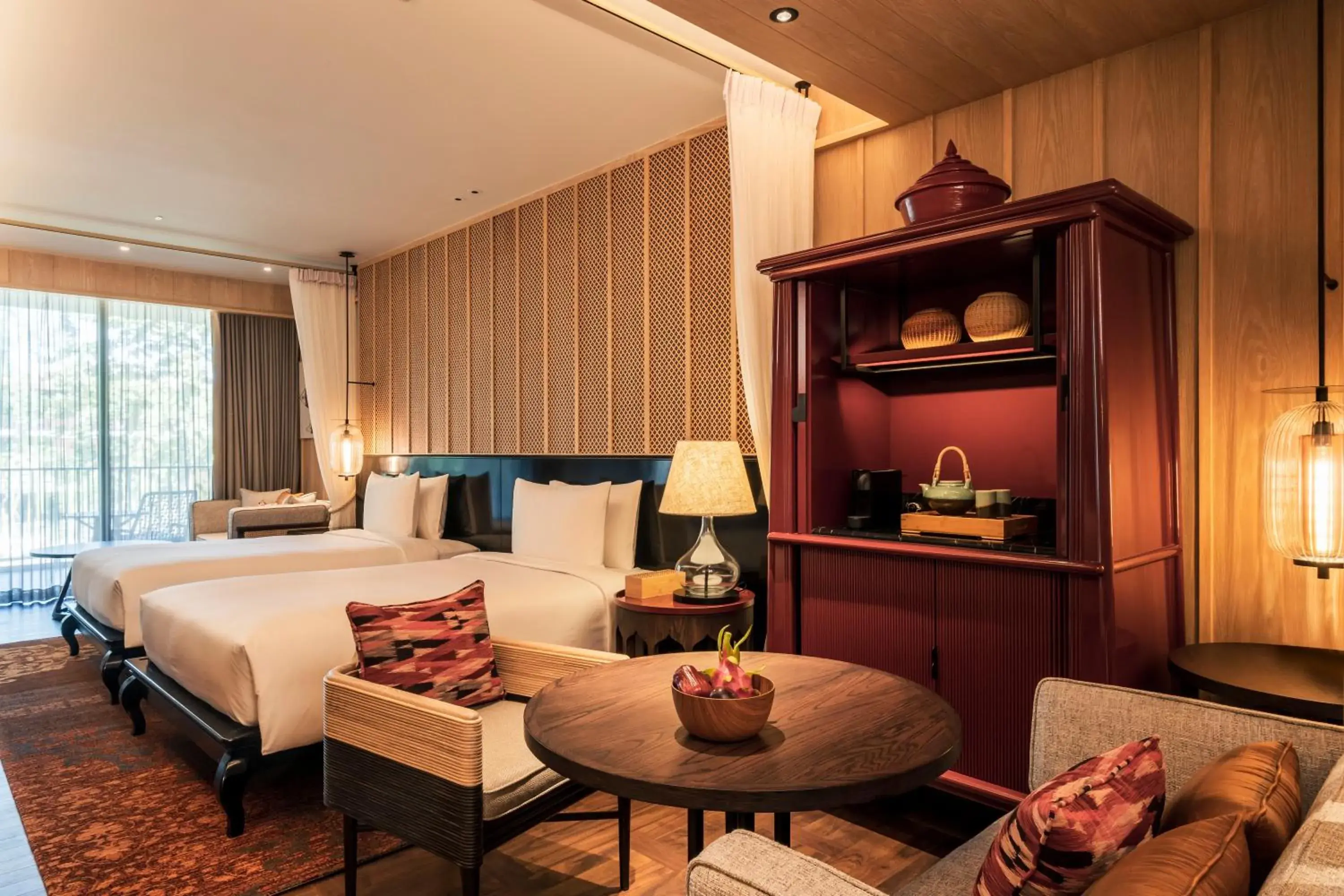 Twin Room with Pool View in Andaz Pattaya Jomtien Beach, By Hyatt Twin Room with Pool View in Andaz Pattaya Jomtien Beach, By Hyatt