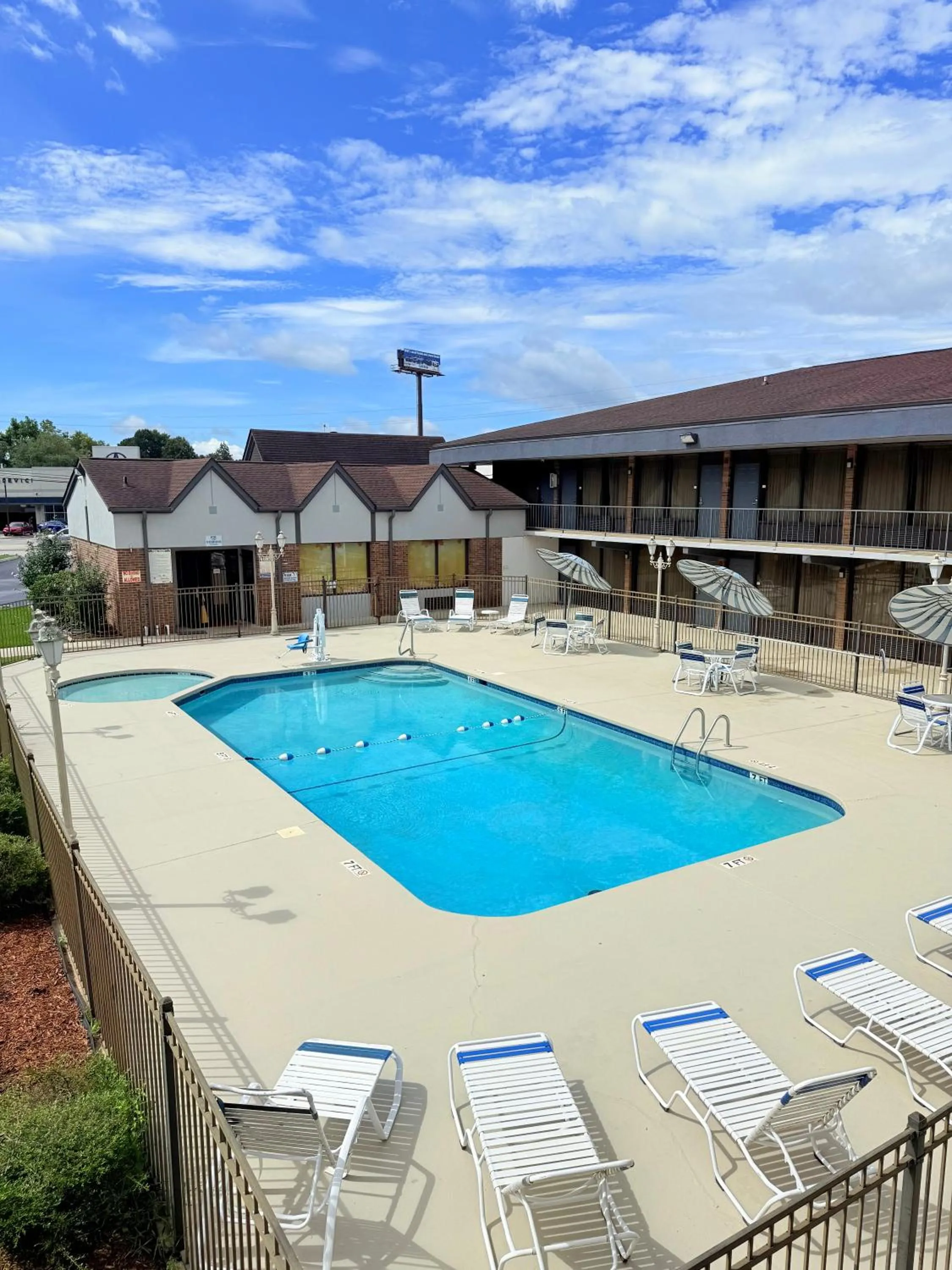 Pool view in Quality Inn Asheville Airport