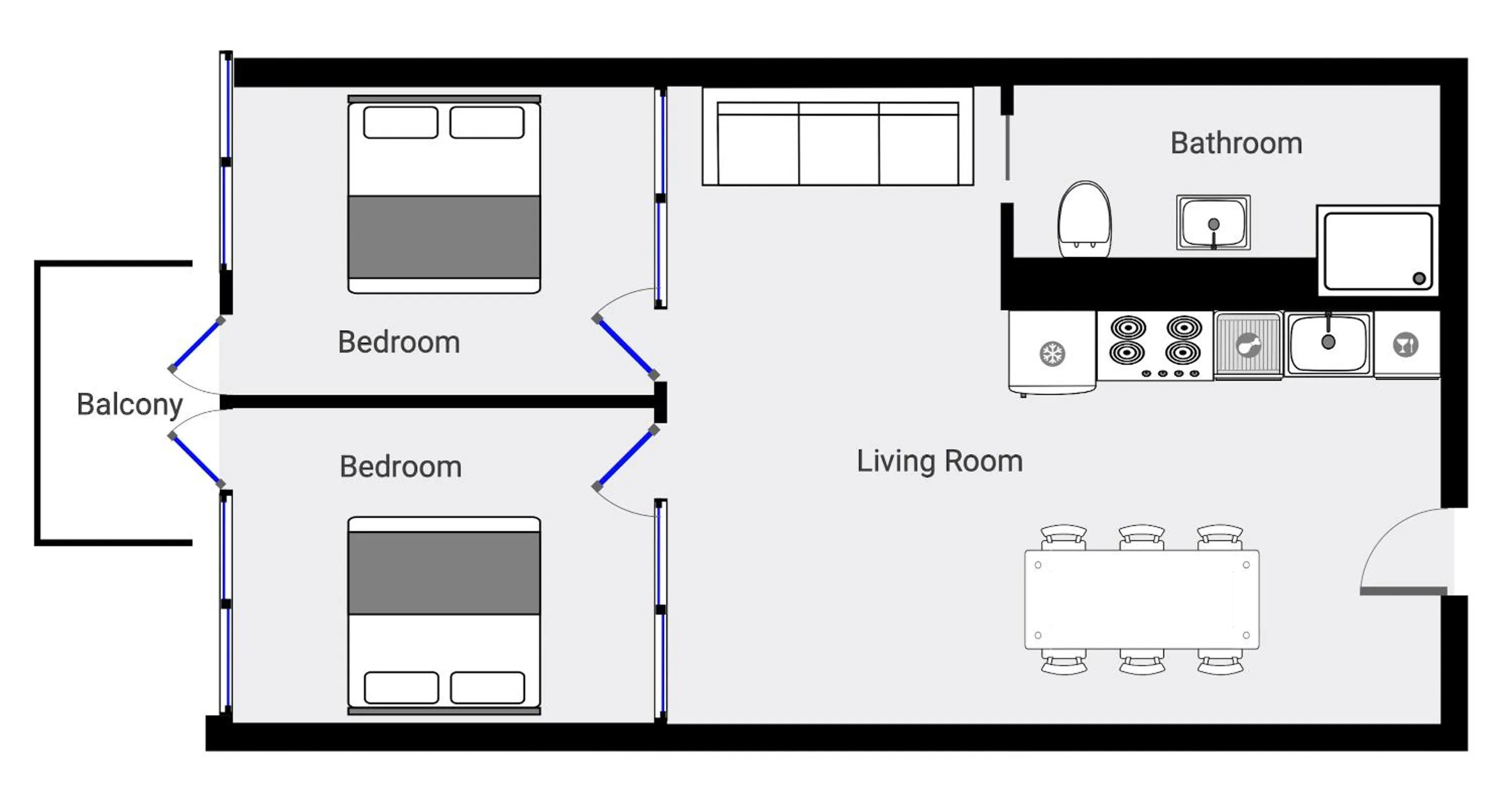 Floor plan in The Pier Ateliers by Daniel&Jacob's