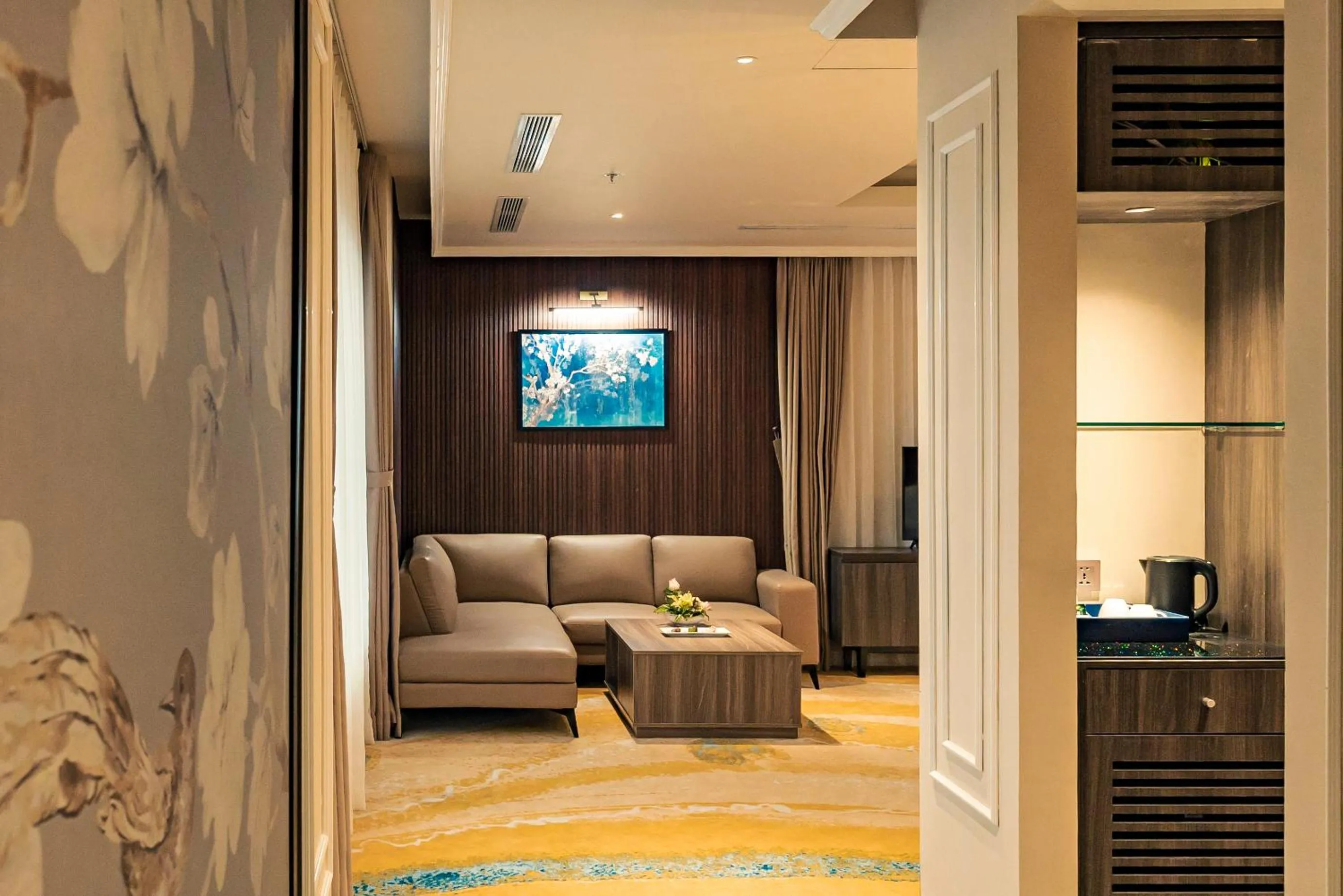 Seating area in La Vela Hue Hotel