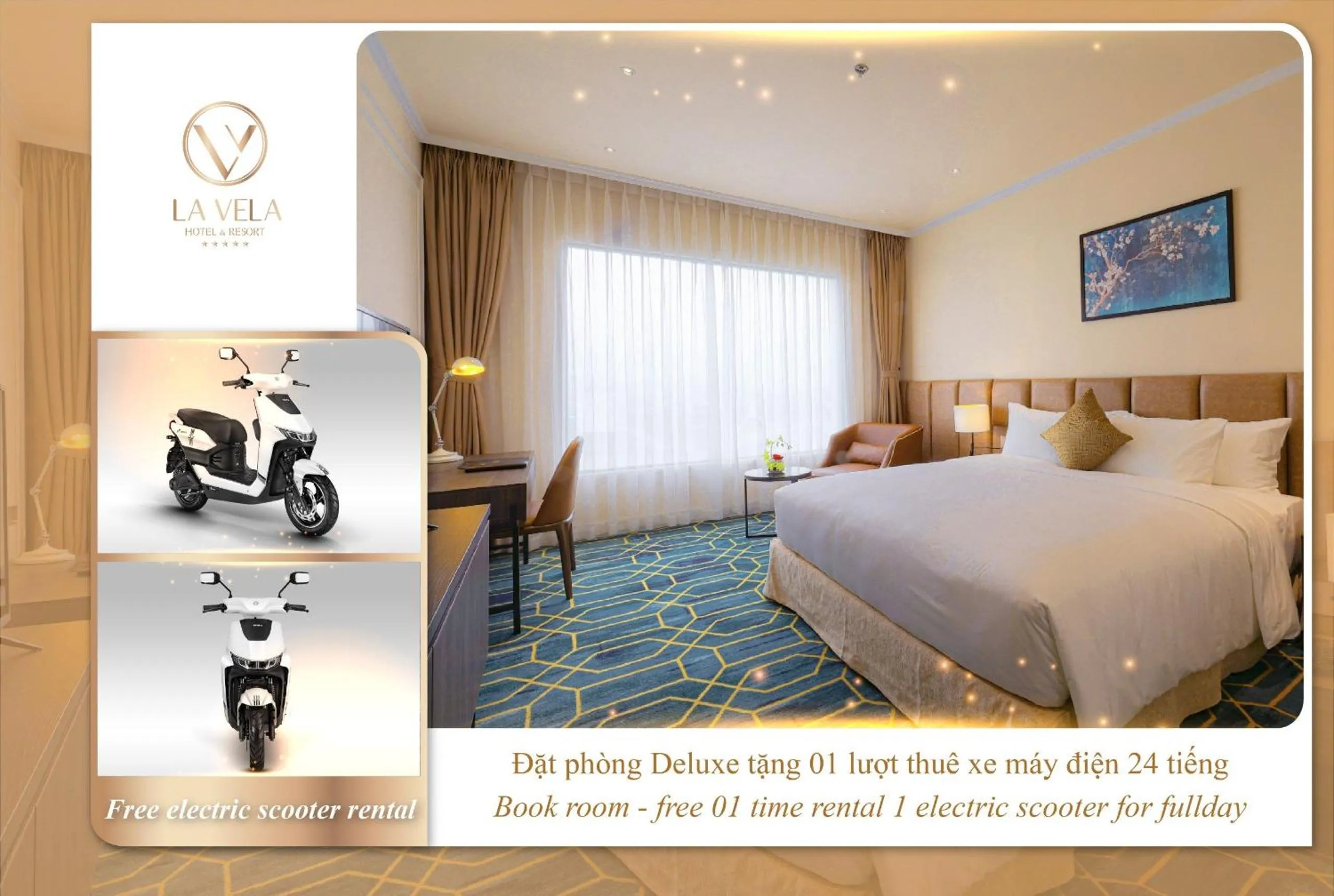 Bedroom, Bed in La Vela Hue Hotel