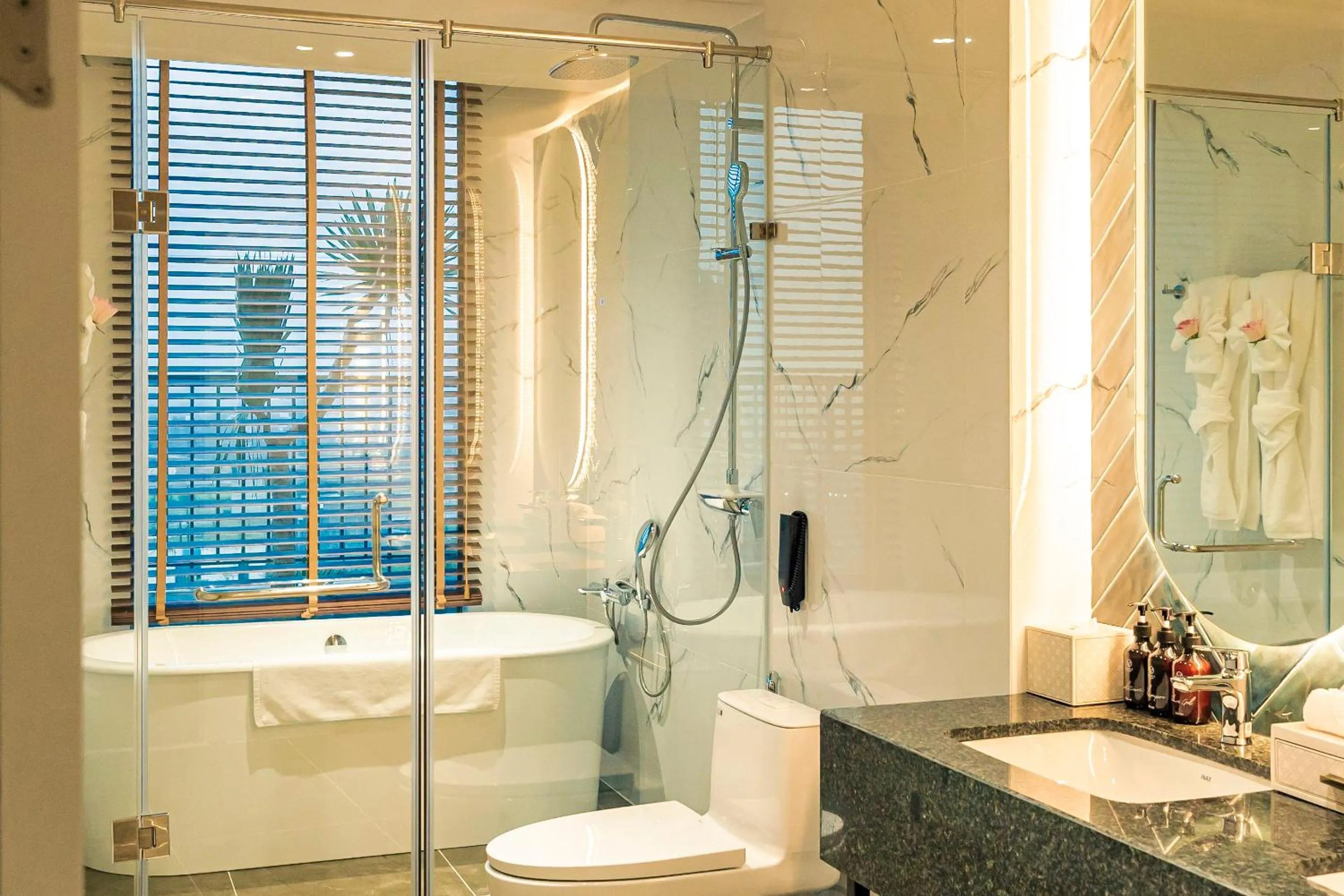 Shower in La Vela Hue Hotel