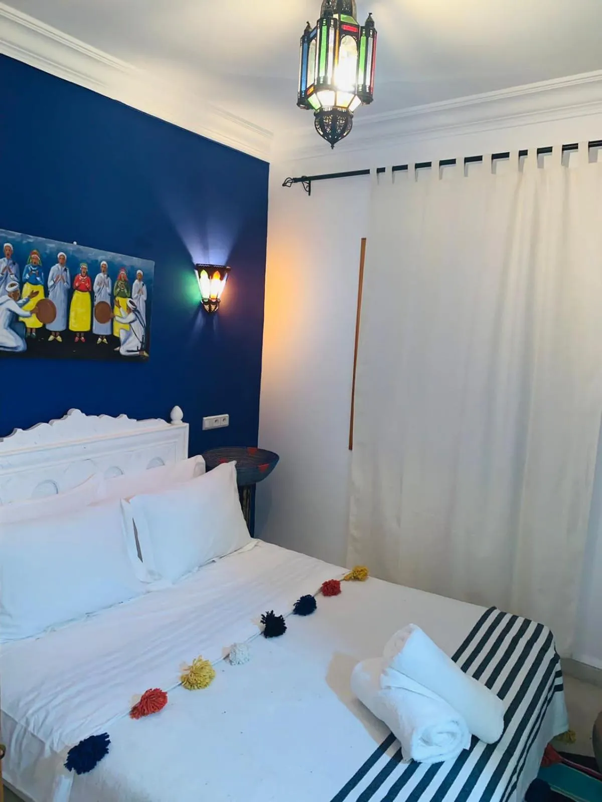 Bed in Riad Les Miroirs