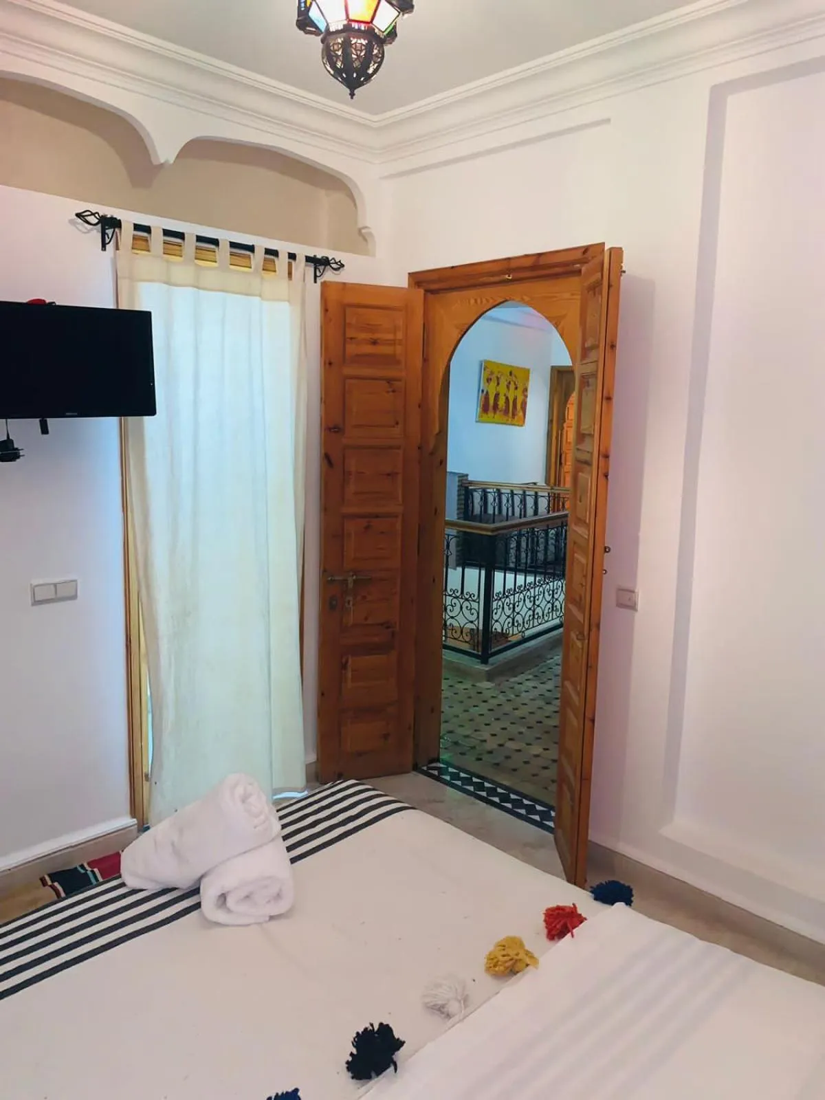 Bedroom, Bed in Riad Les Miroirs