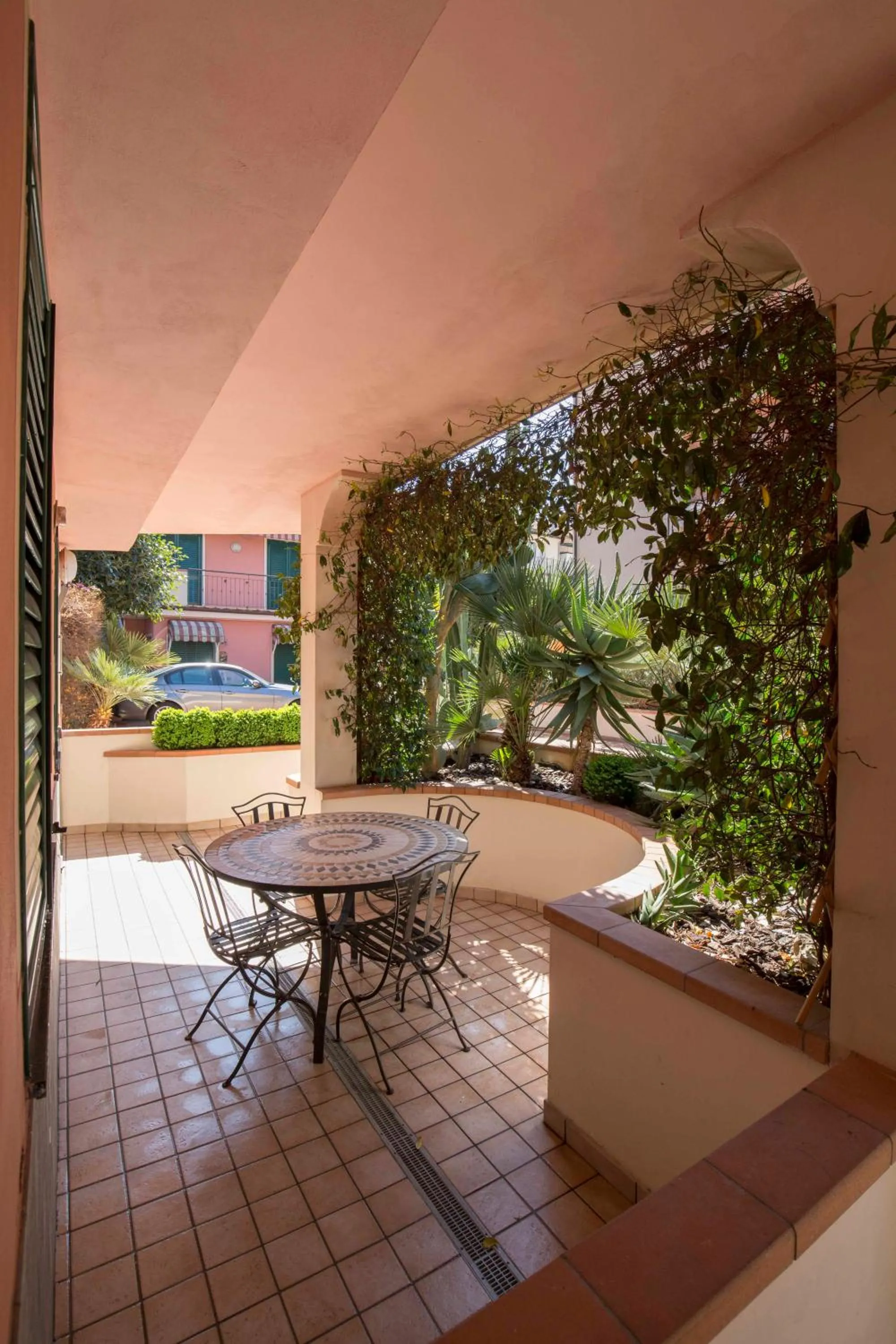 Patio in World Village Apartments