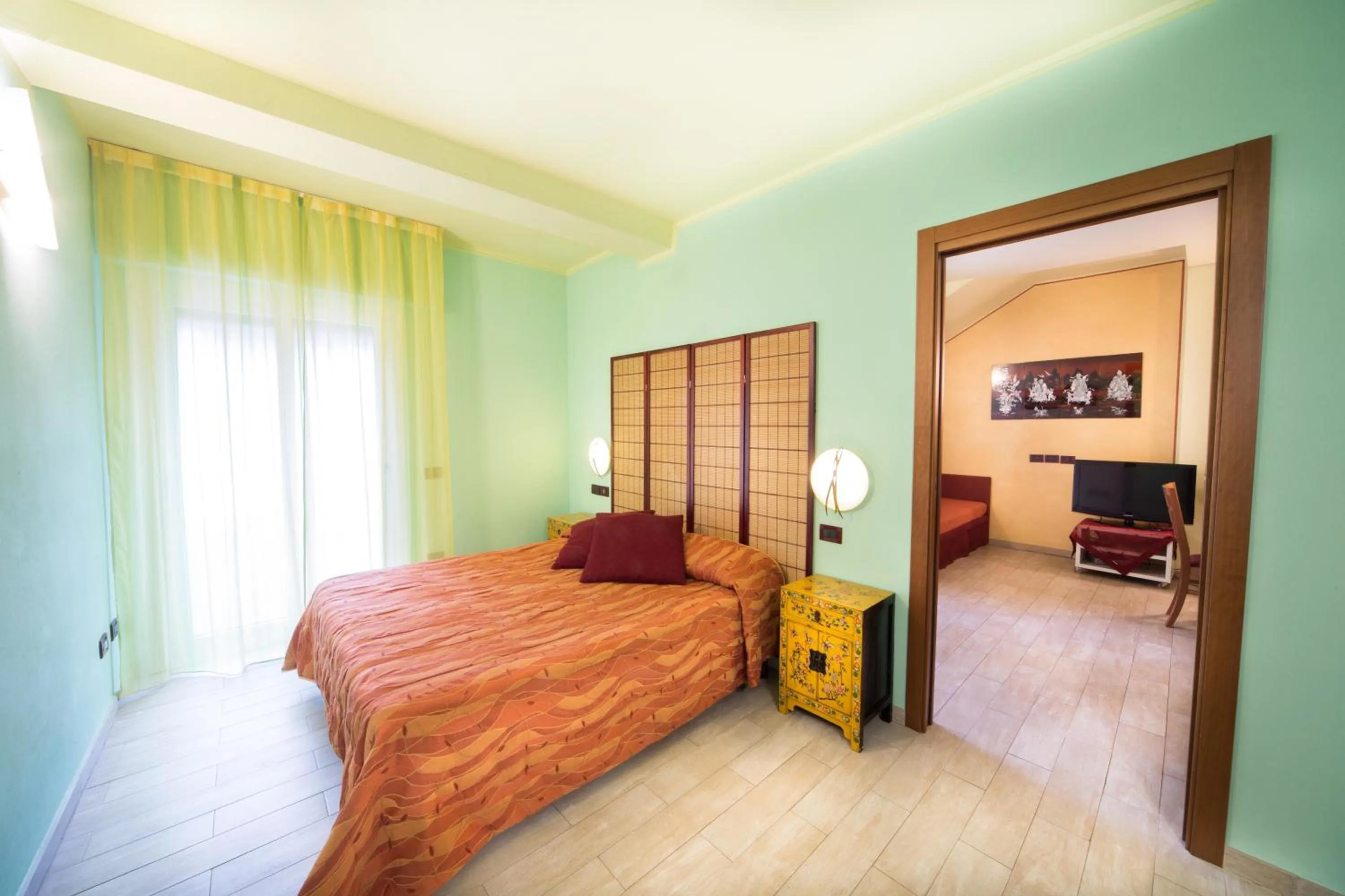 Bedroom, Bed in World Village Apartments