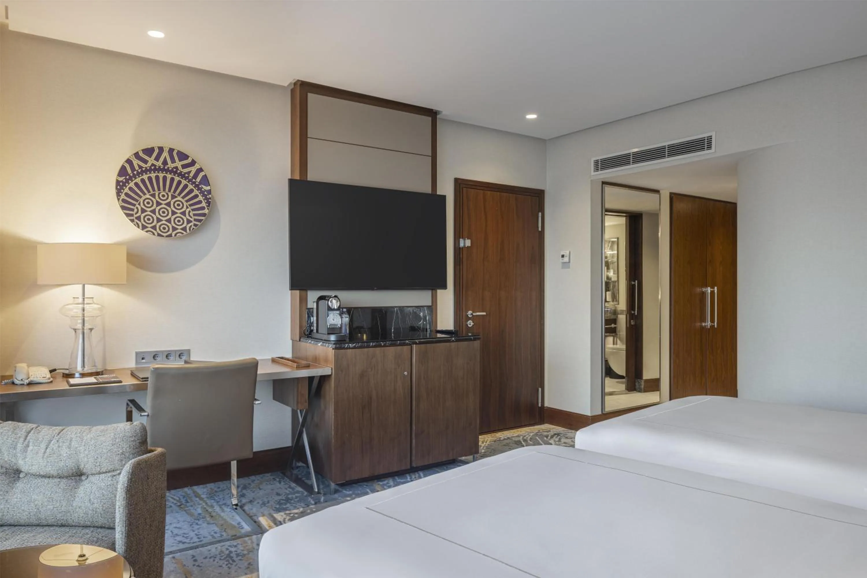 Bed in Conrad Istanbul Bosphorus