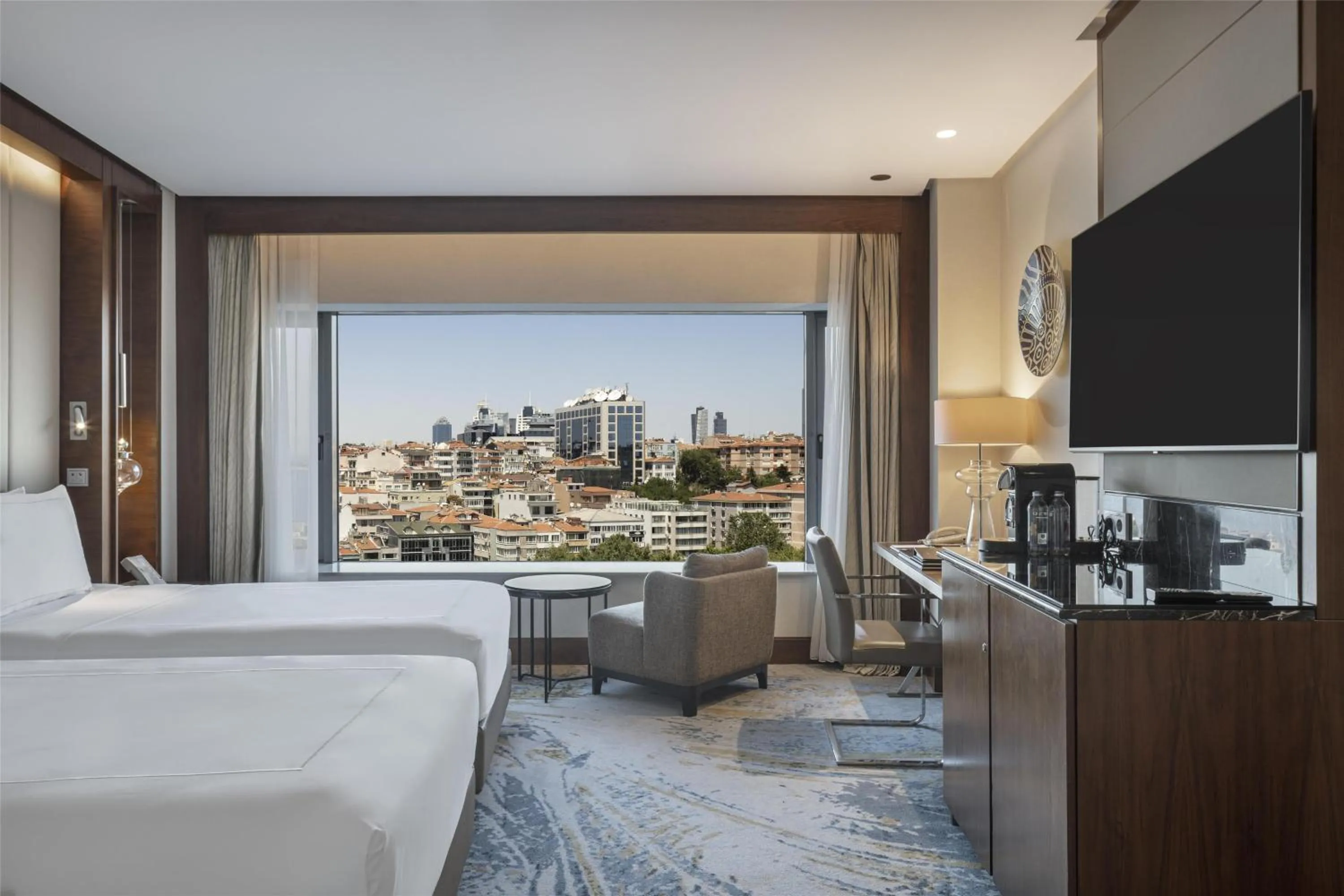 Bed in Conrad Istanbul Bosphorus