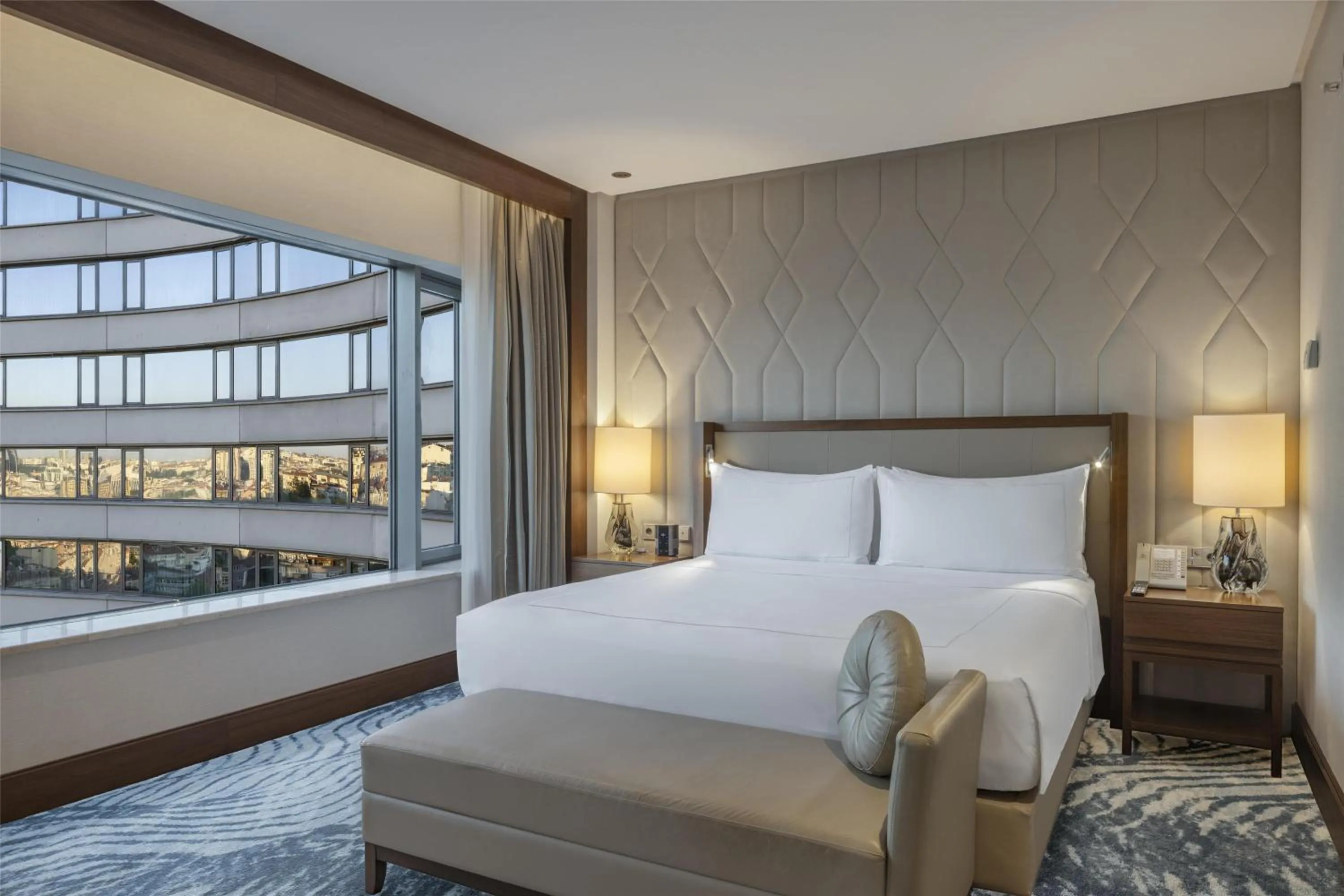 Bed in Conrad Istanbul Bosphorus
