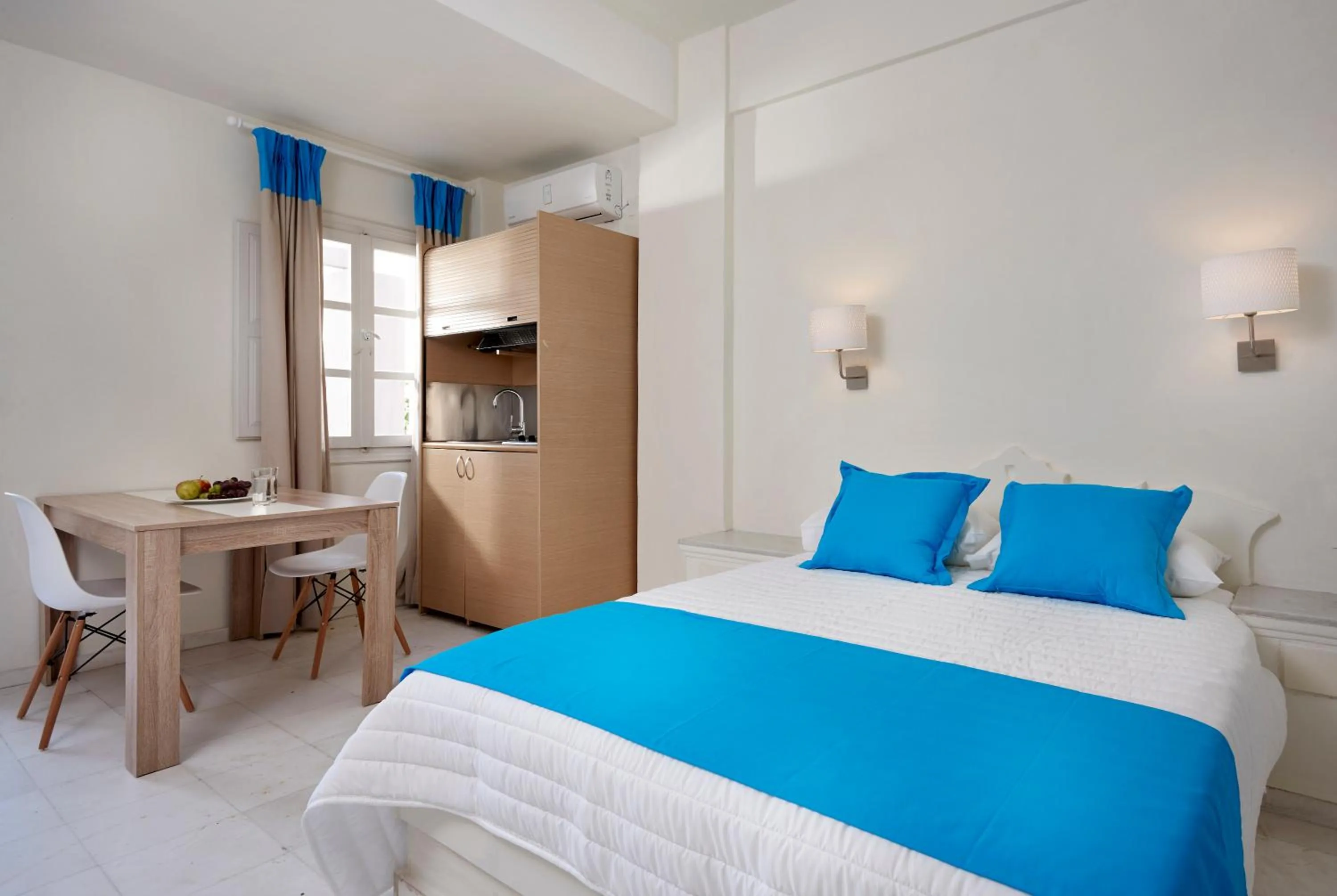 Bed in Terra Blue Santorini