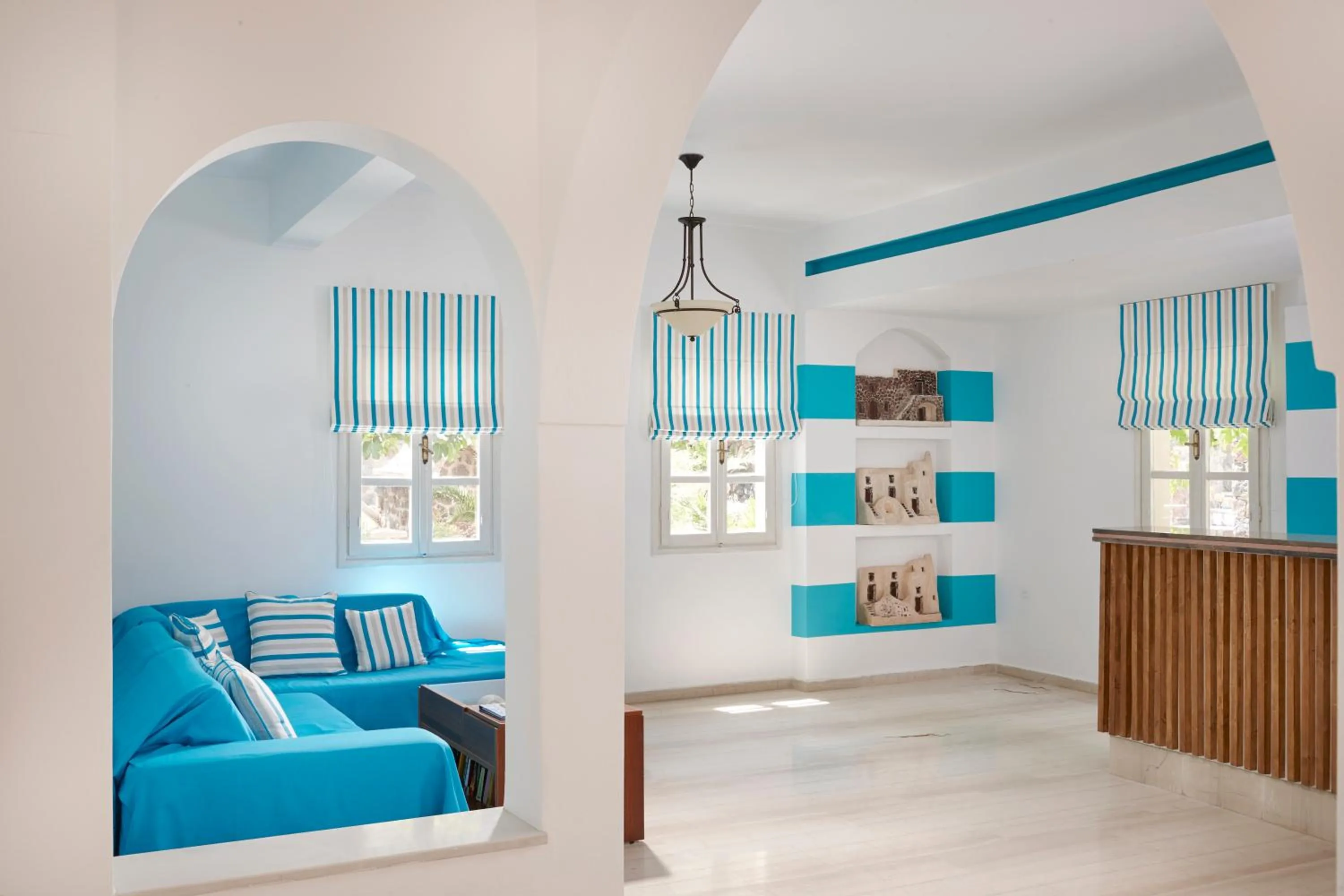 Lobby or reception in Terra Blue Santorini