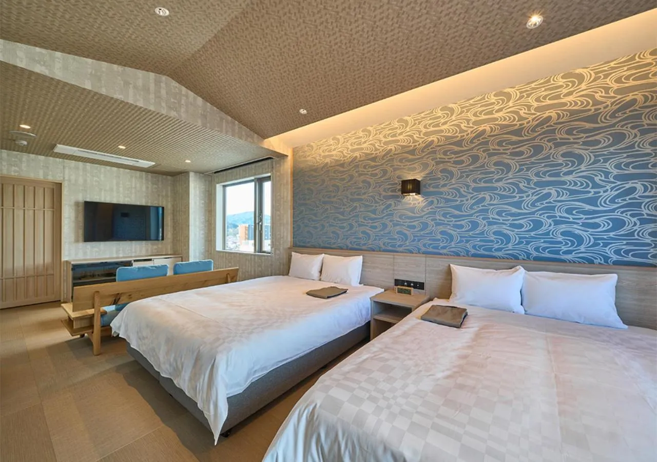 Bedroom, Bed in Hotel and Spa Gift TAKAYAMA