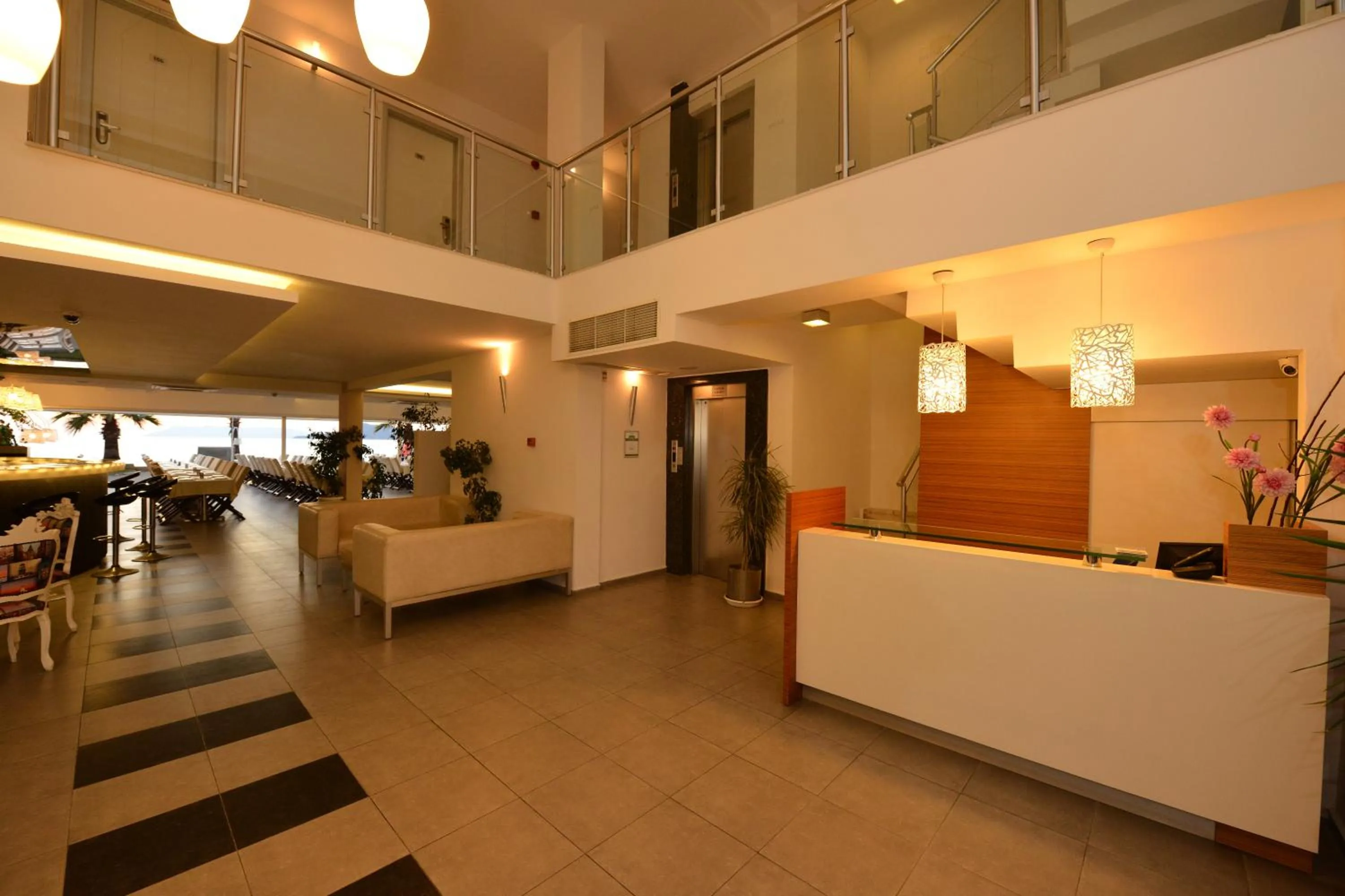 Lobby or reception in Hotel Delta