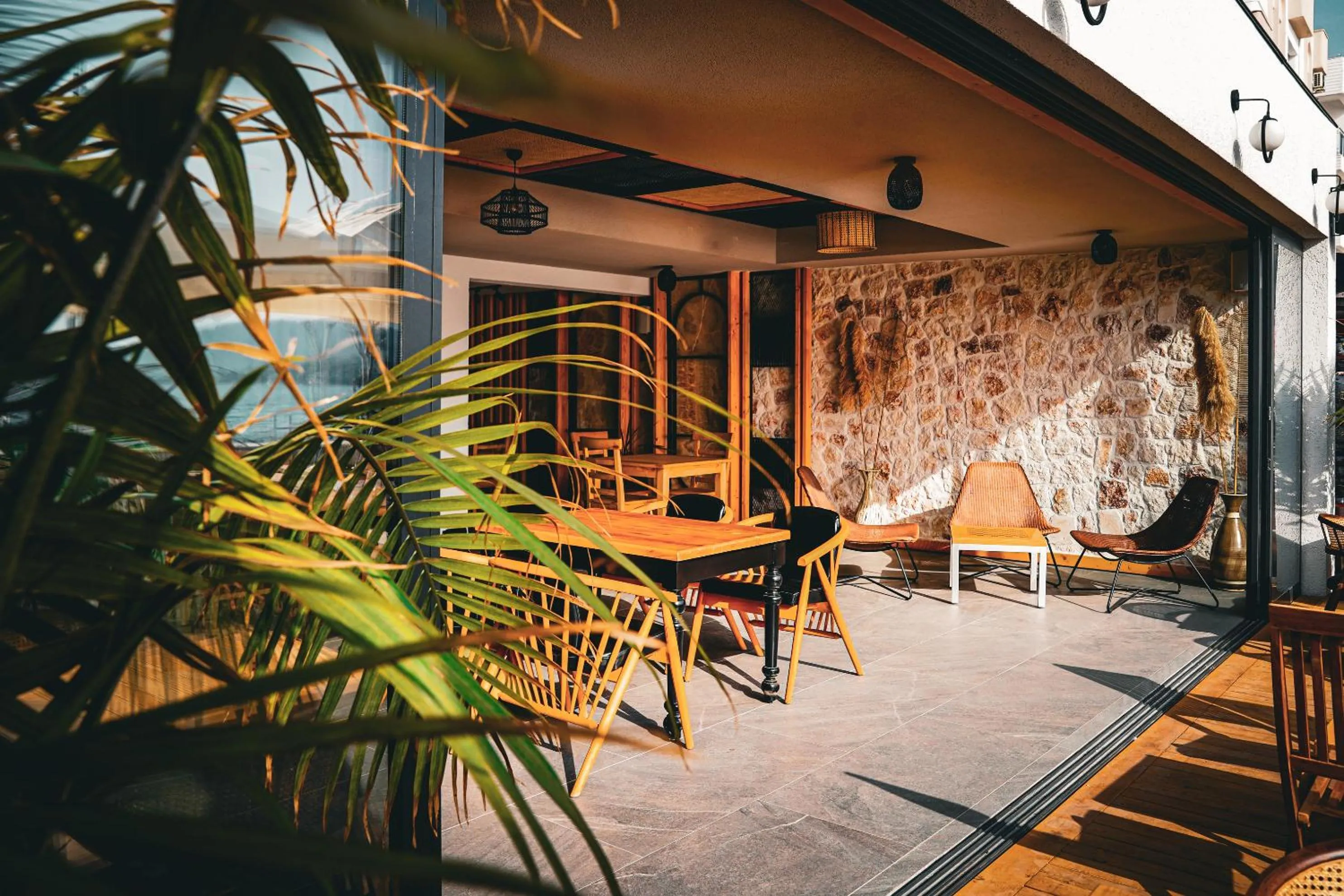 Seating area in Hotel Delta