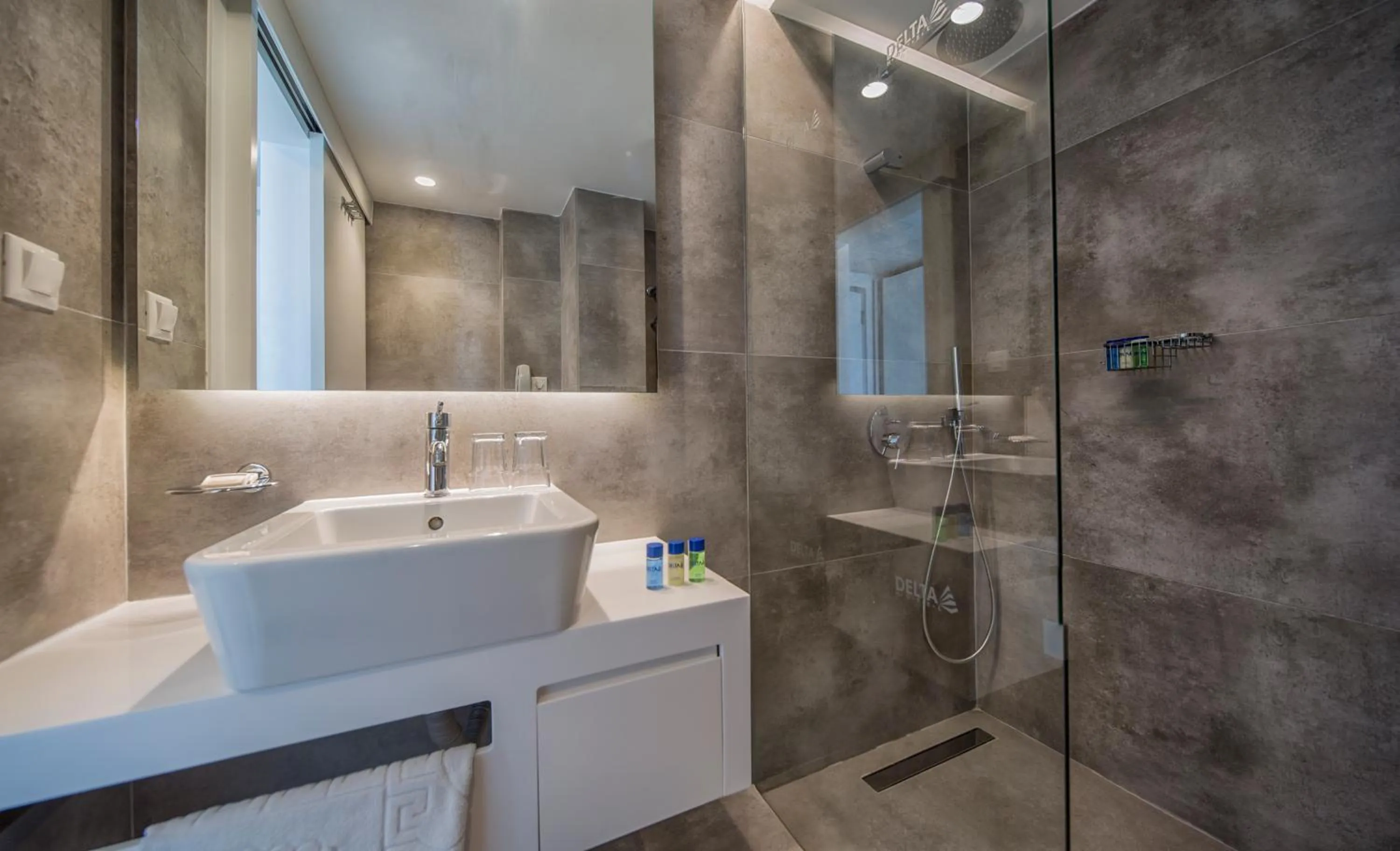 Shower in Hotel Delta