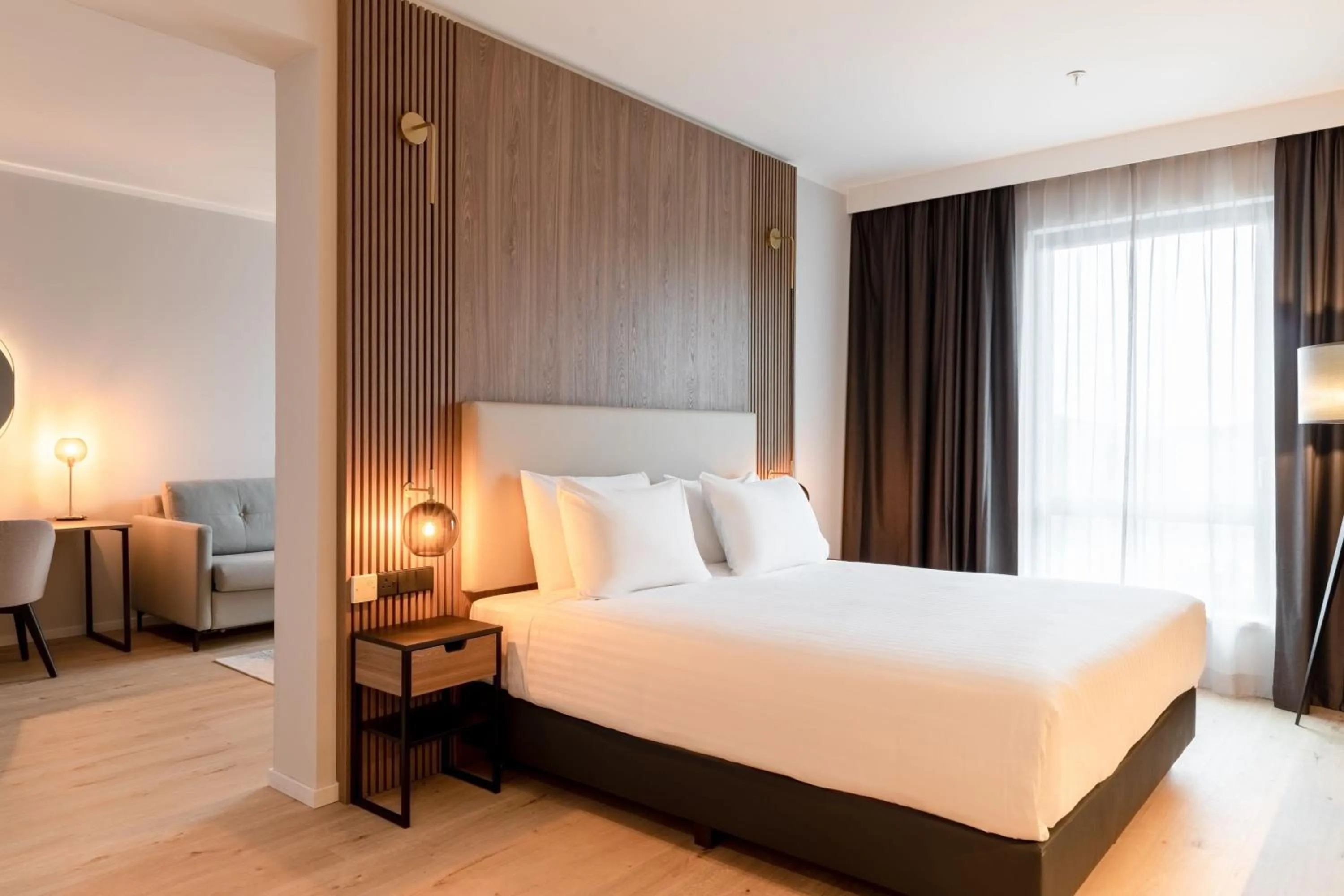 Photo of the whole room, Bed in AC Hotel by Marriott Inverness