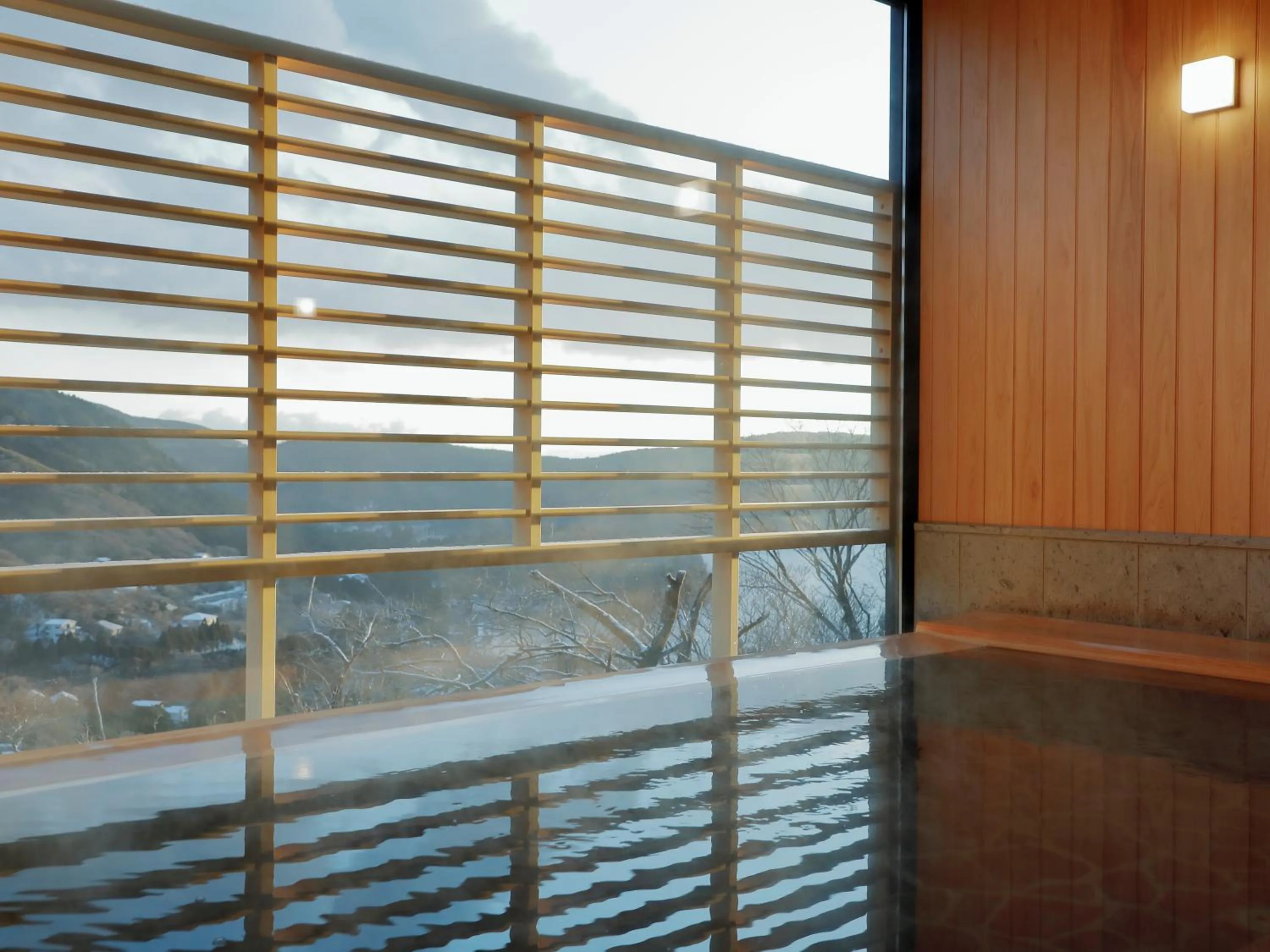 Hot Spring Bath in Hotel Shikinoyakata Hakone Ashinoko