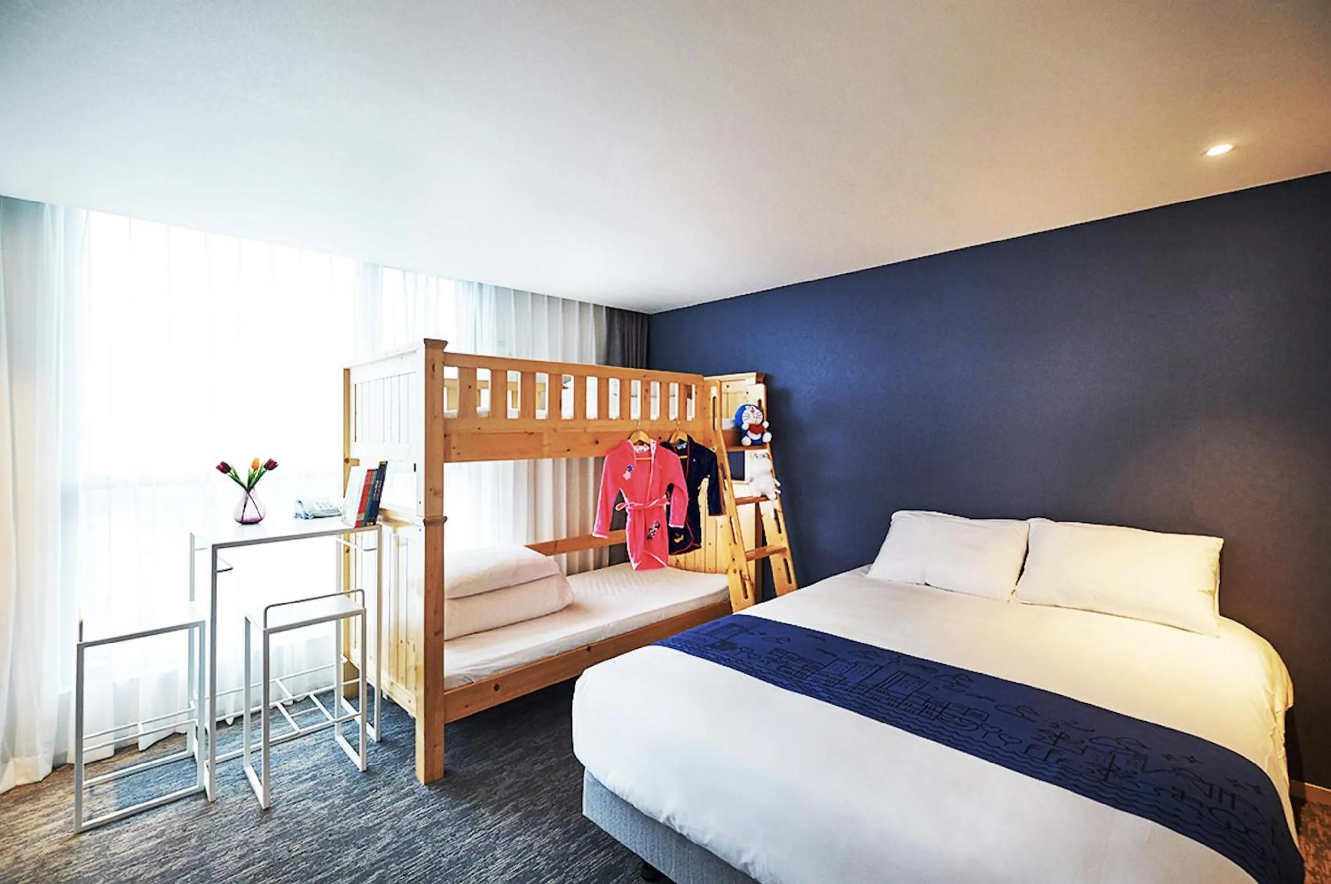 Bed in Jeju Pureun Hotel