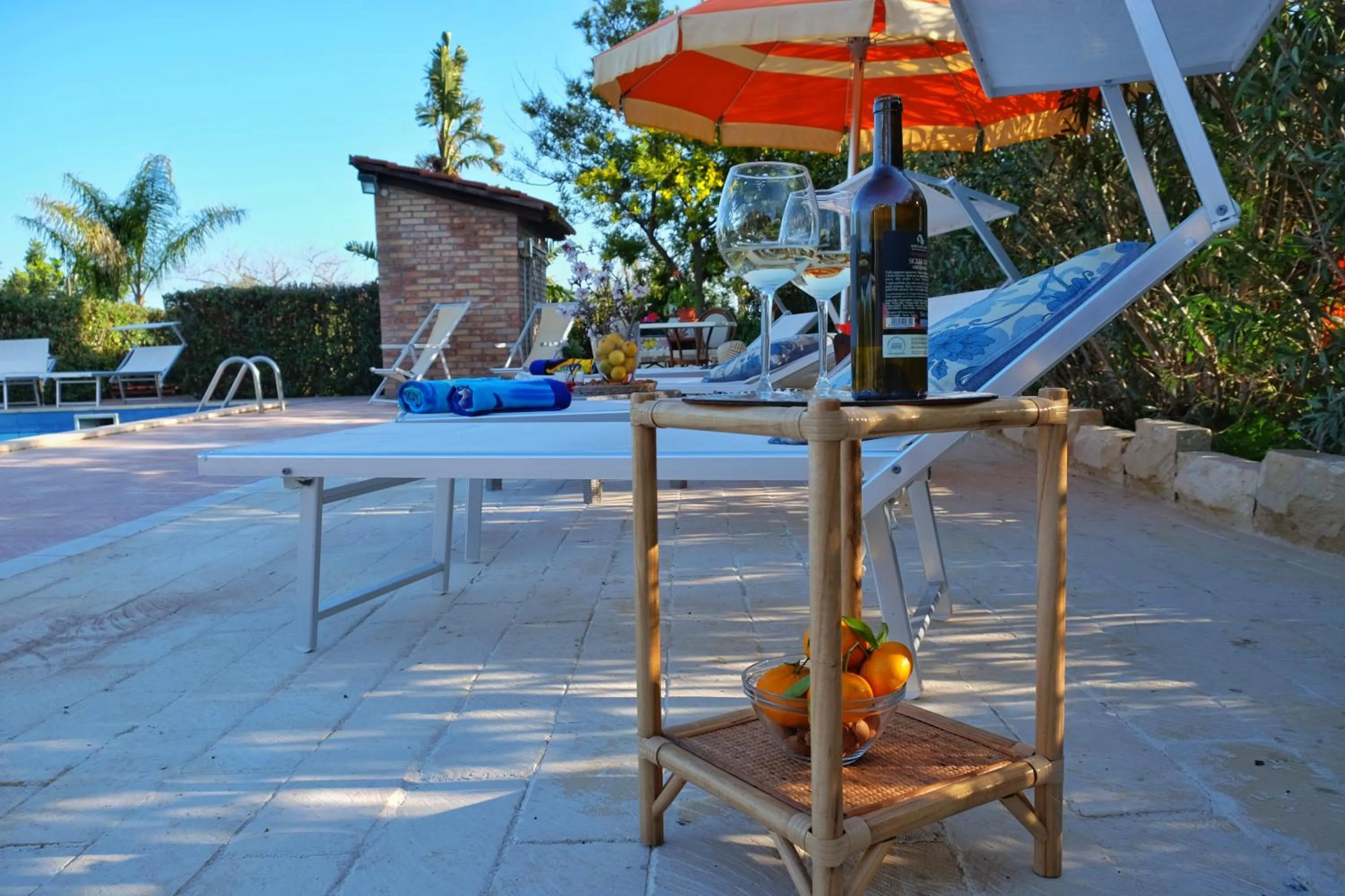 Patio in B&B Il Mandorleto Avola