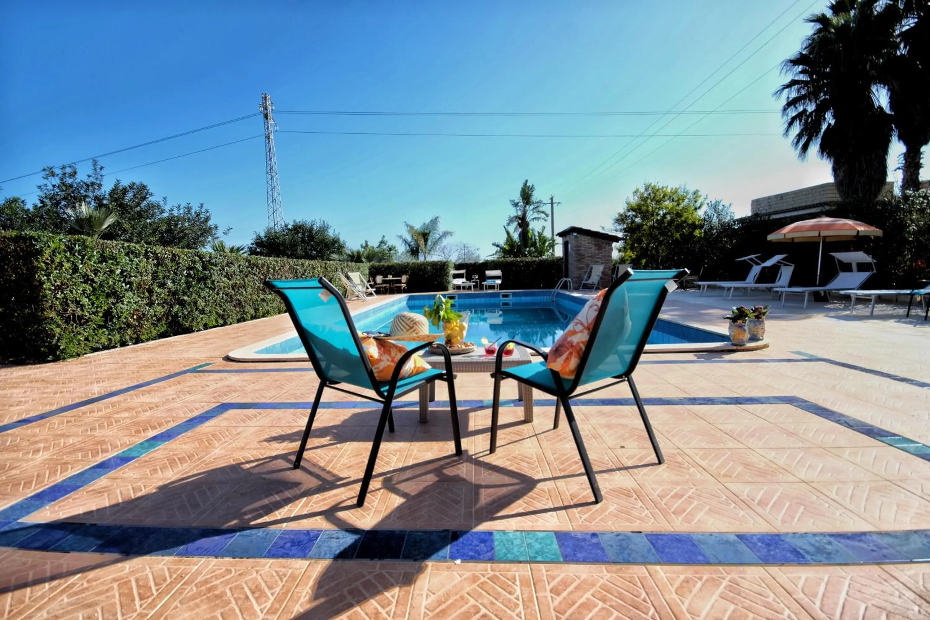 Patio in B&B Il Mandorleto Avola